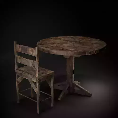 Medieval Tavern Style High Table and Chairs