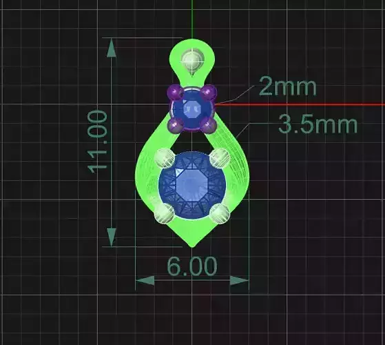 emmerald diamond pendants