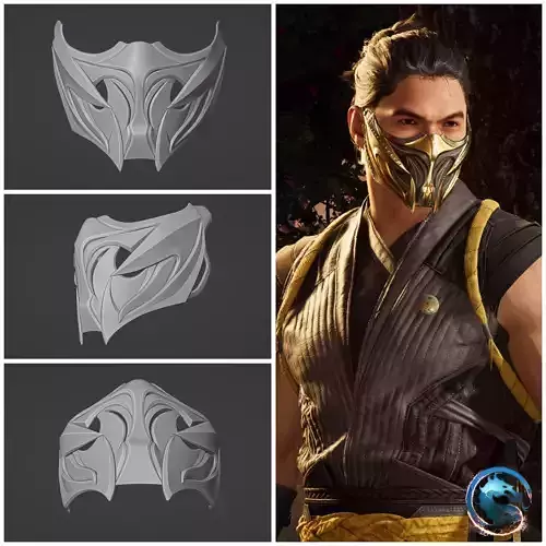Scorpion mask from MK1 - World of Flame 3D print model