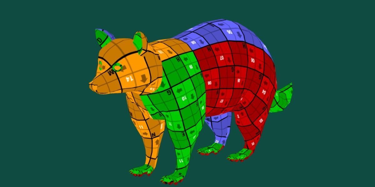 Common Raccoon Dog Animal Low-poly 3D model_16