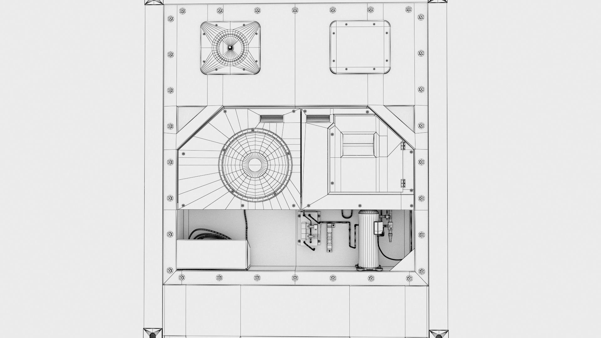40ft  MSC Container Reefer CARRIER  3D model_12