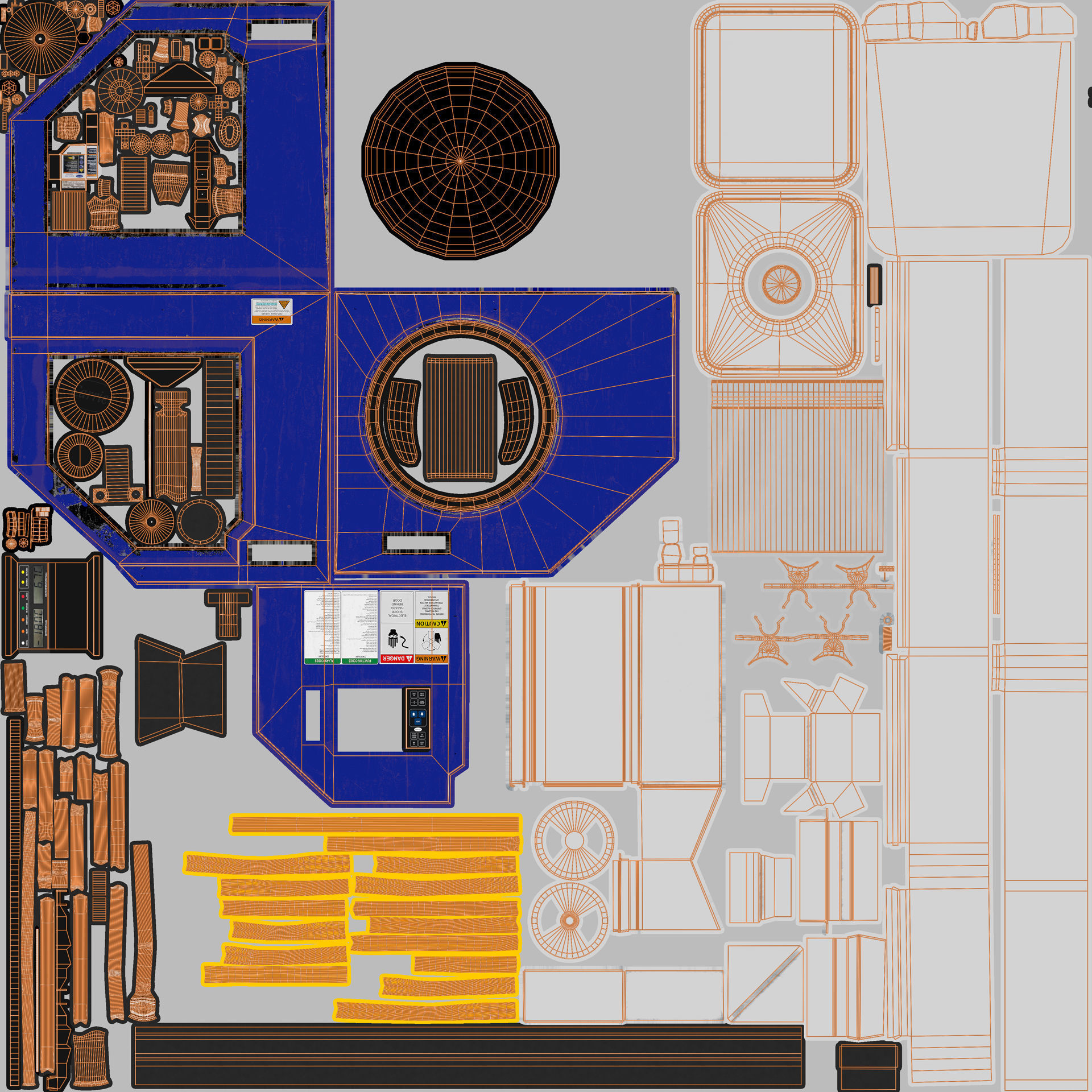 40ft  MSC Container Reefer CARRIER  3D model_10