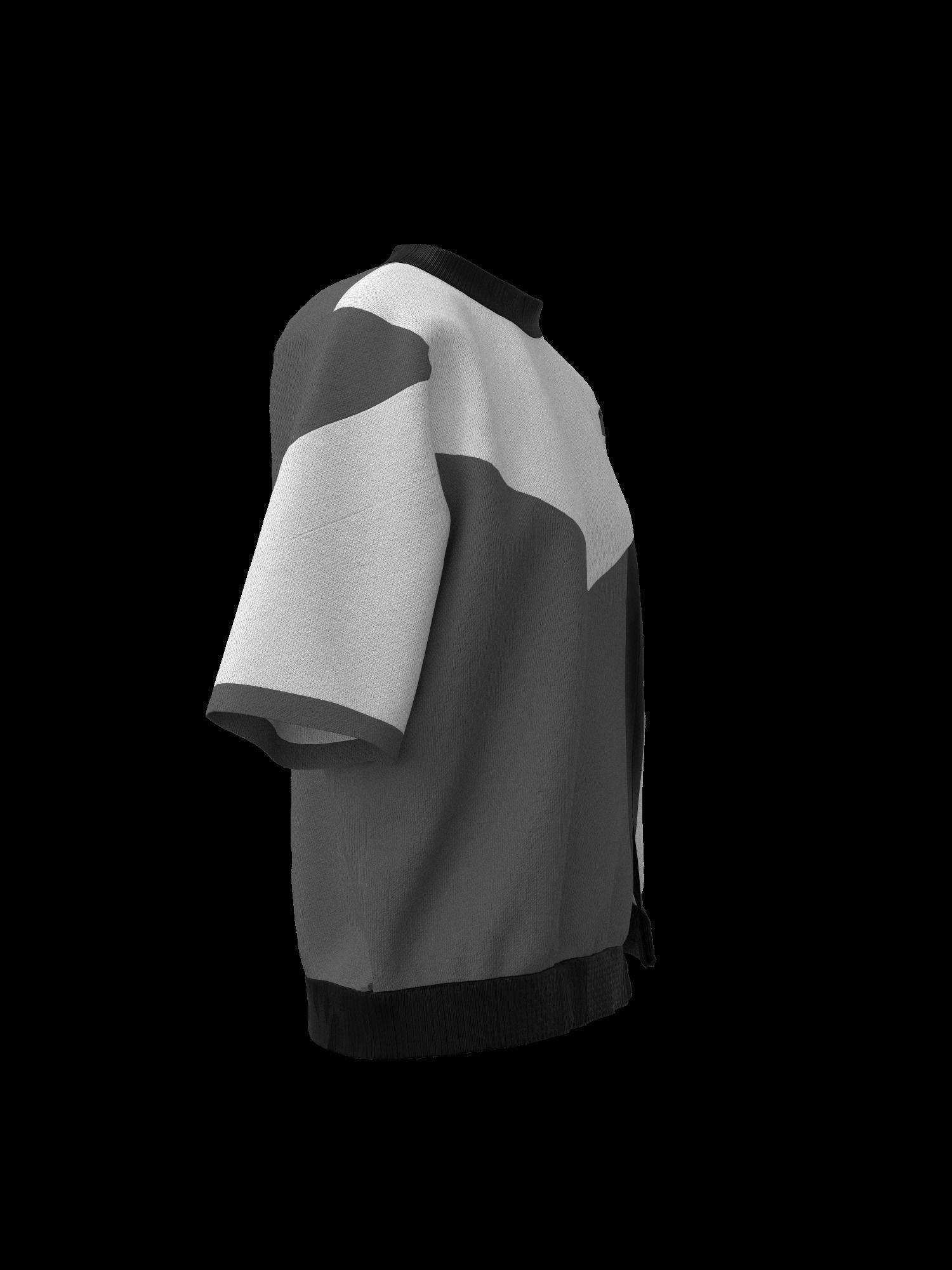 Female tshirt 3D model_9