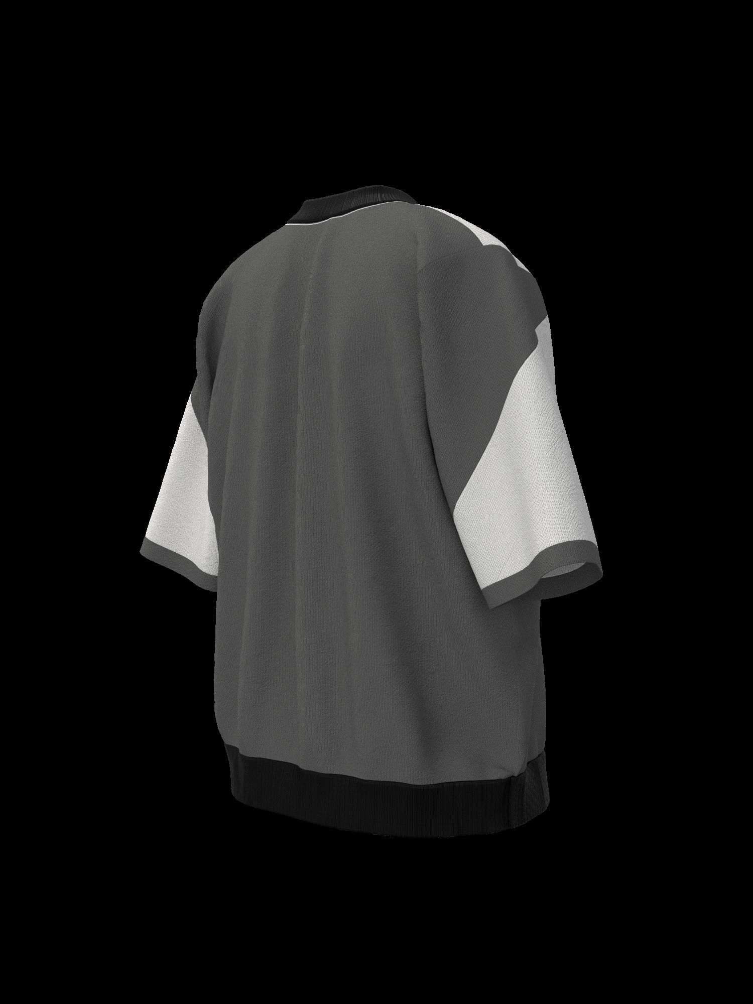 Female tshirt 3D model_12