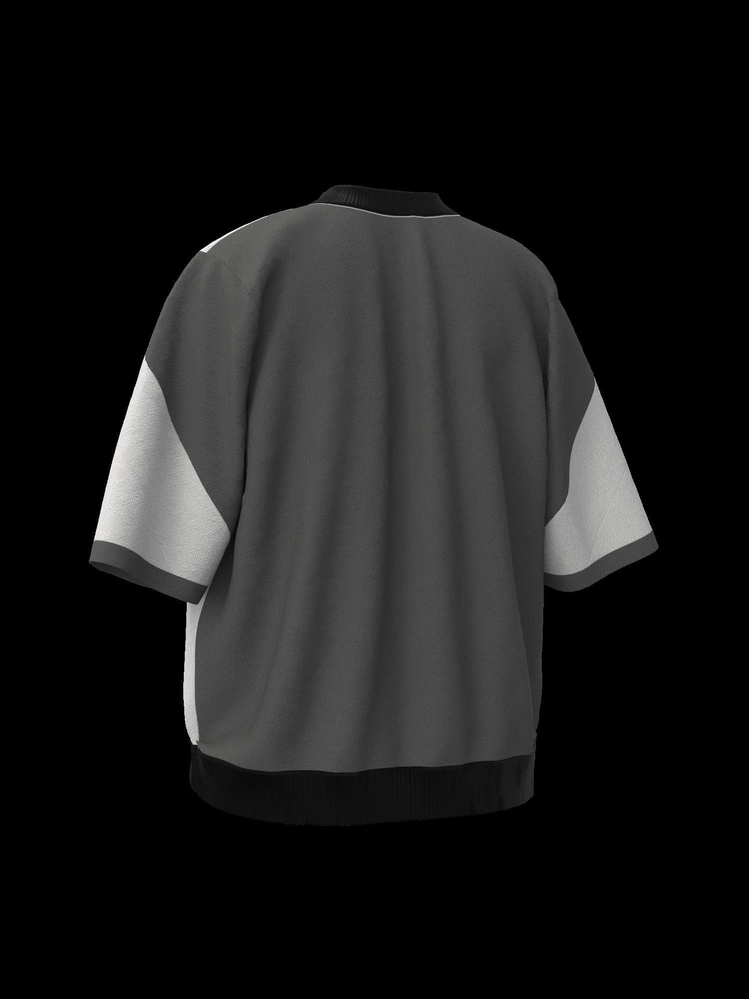 Female tshirt 3D model_15