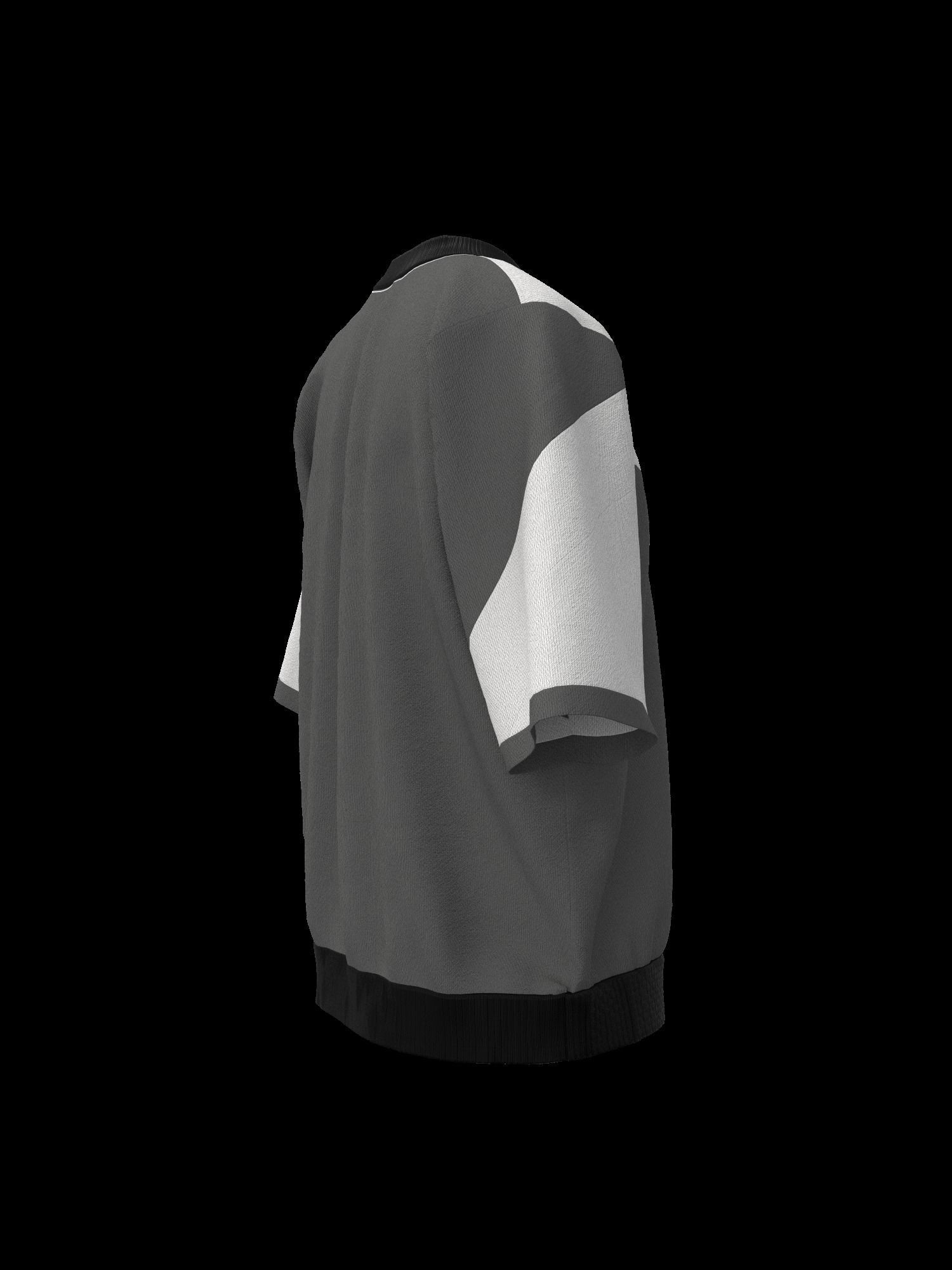Female tshirt 3D model_11