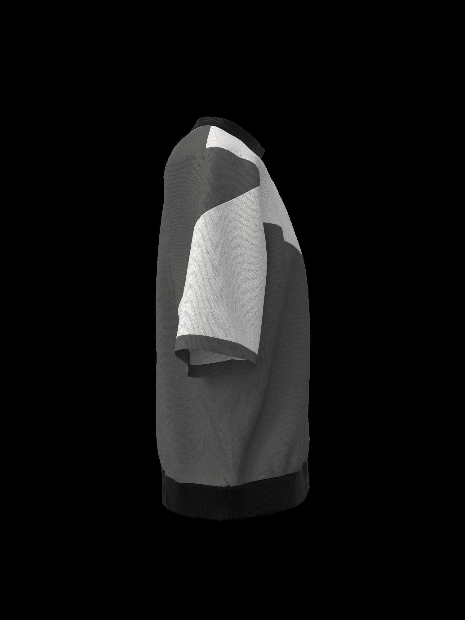 Female tshirt 3D model_10