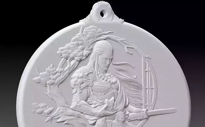 HM Samurai Warrior Keychain