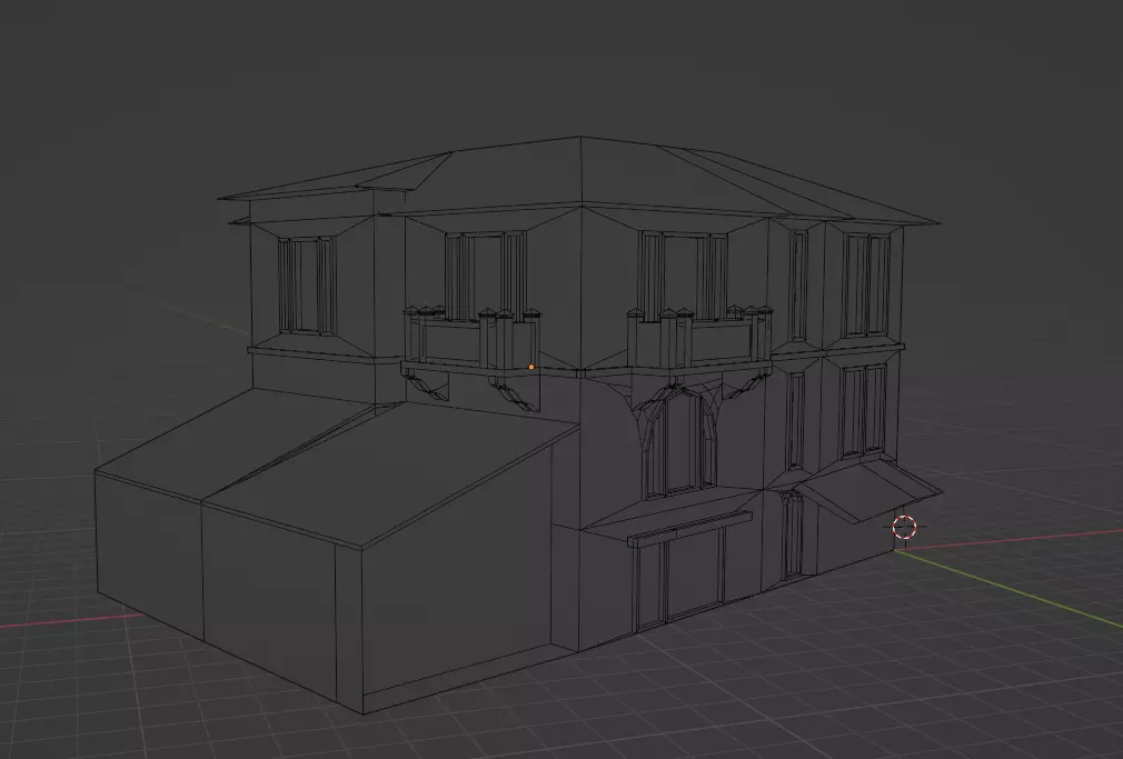 Old ankara building Free low-poly 3D model_0