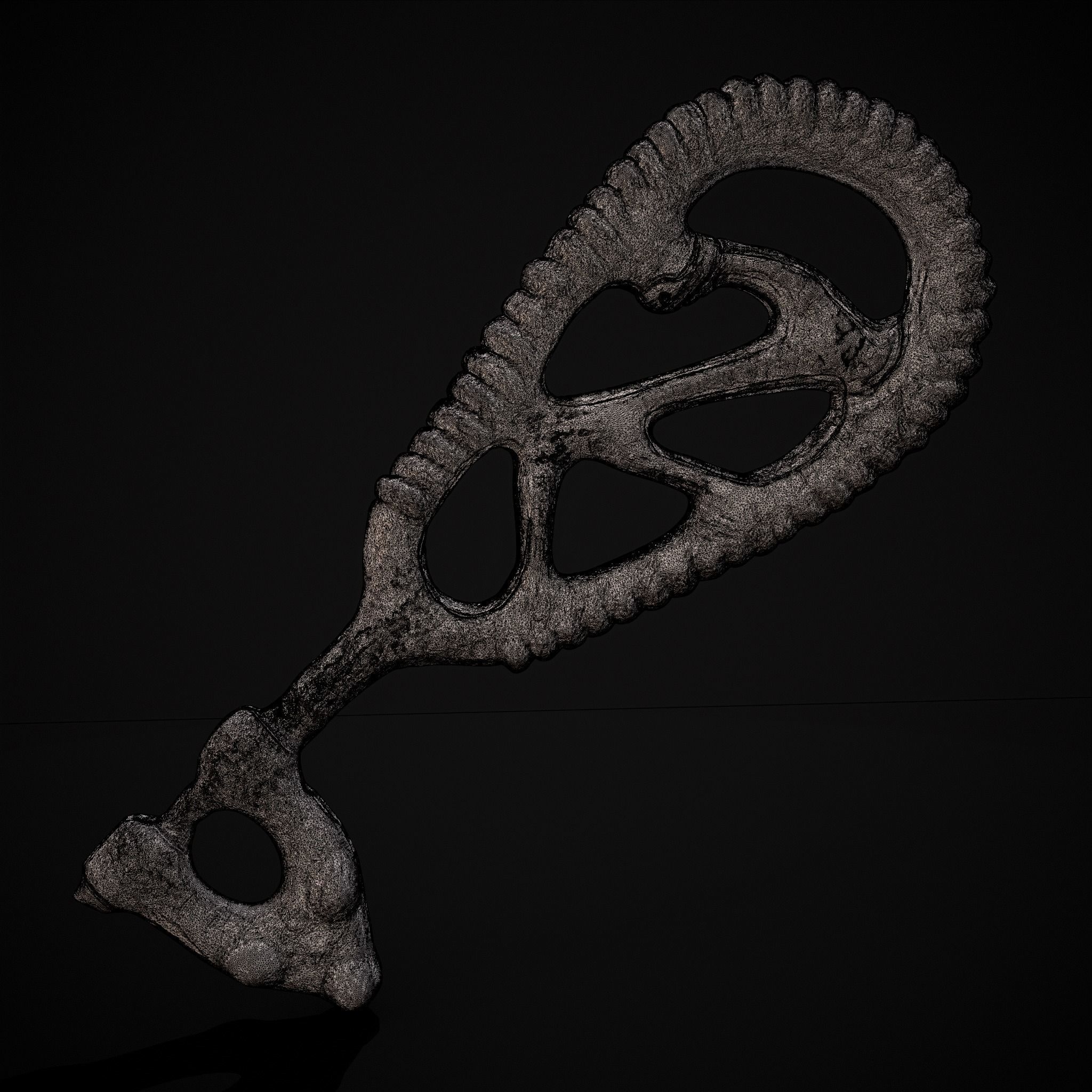 Brass Viking Key 3D Print 3D print model_2
