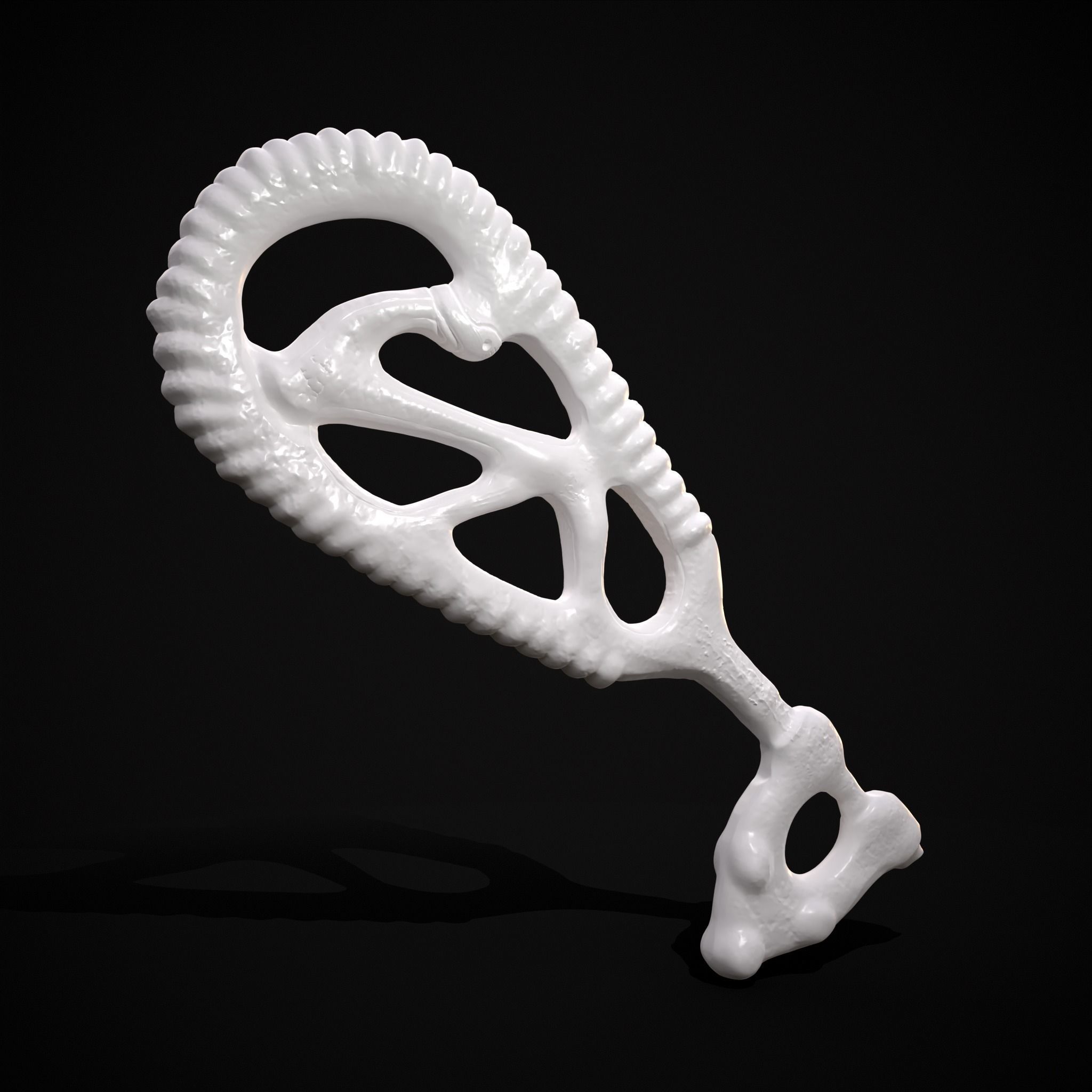 Brass Viking Key 3D Print 3D print model_4