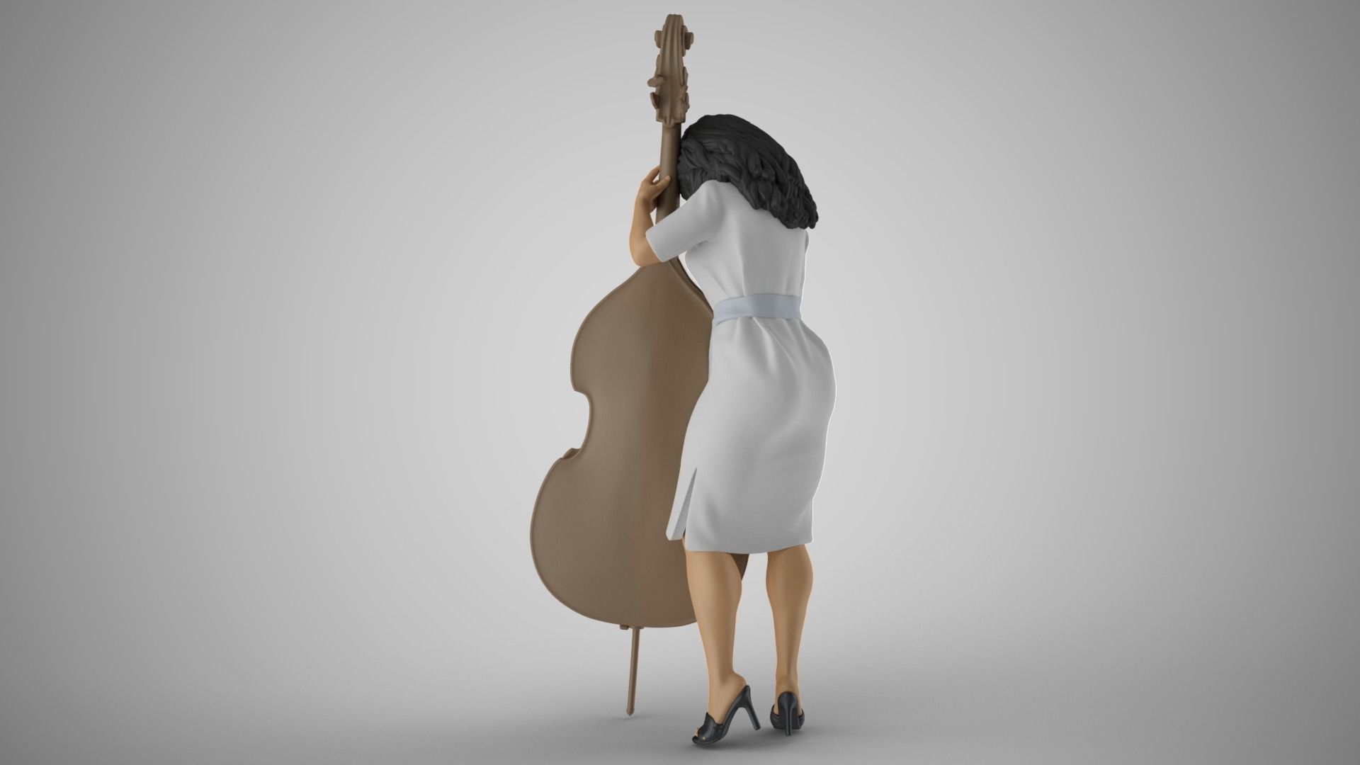 Female Bass Payer 3D print model_7
