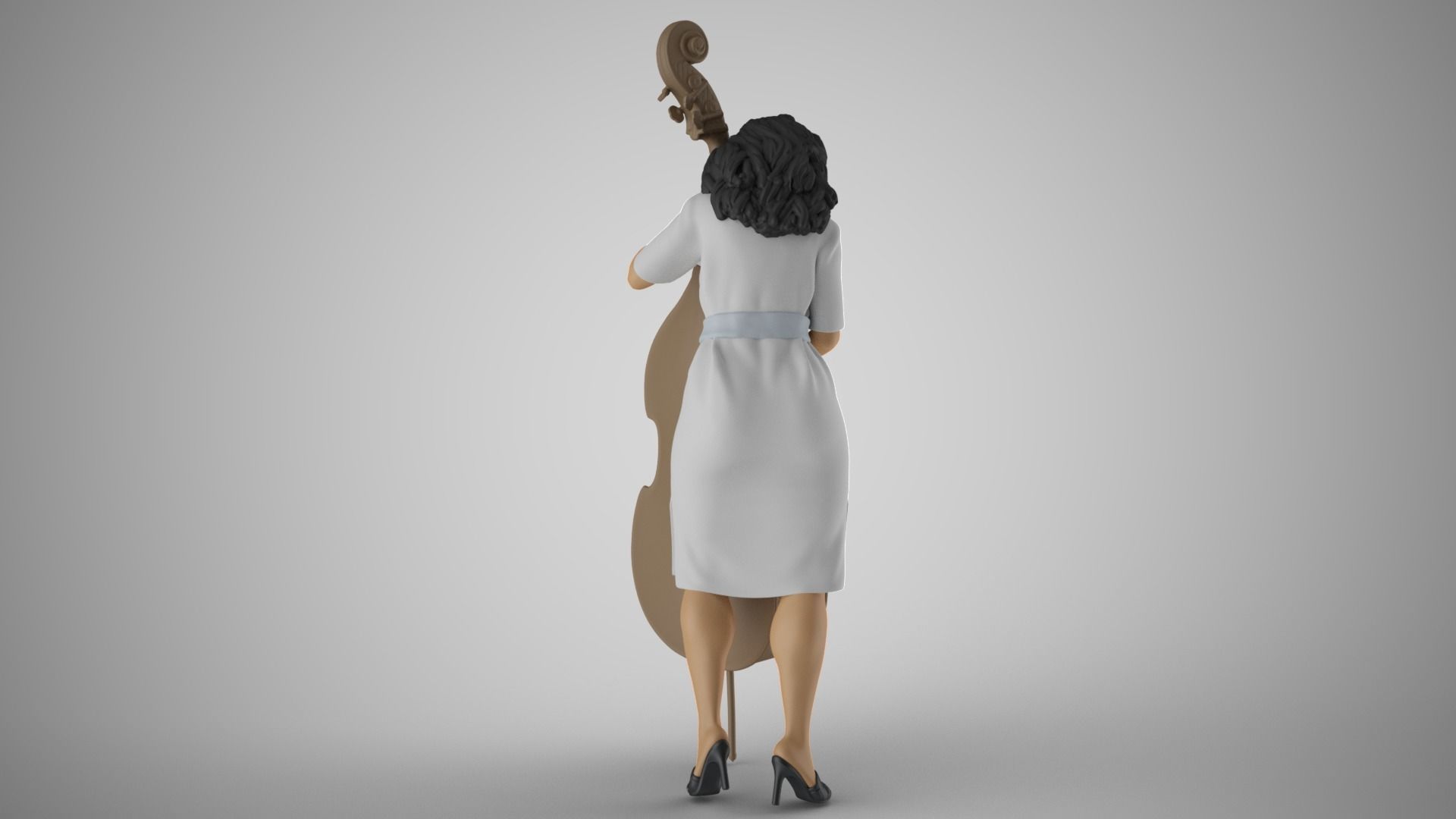 Female Bass Payer 3D print model_6