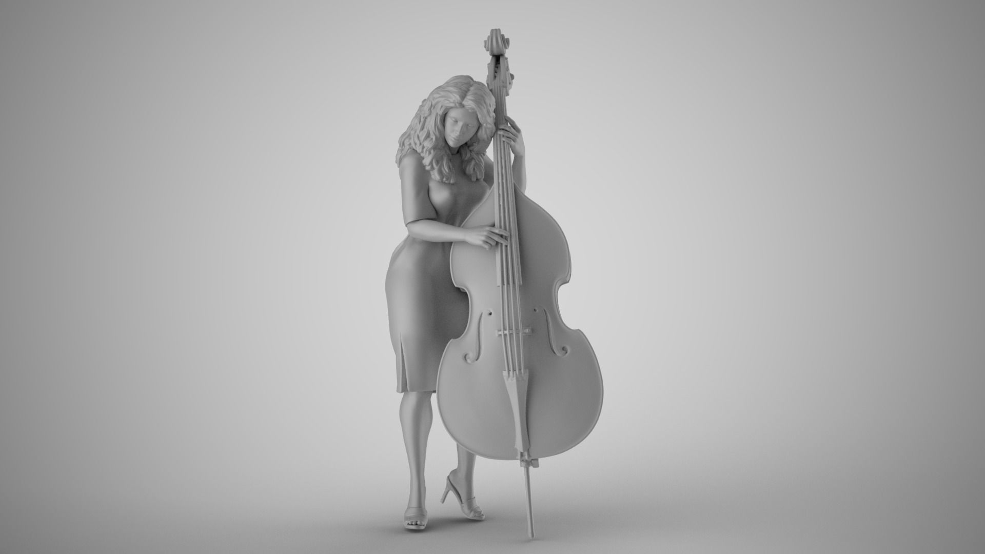 Female Bass Payer 3D print model_14