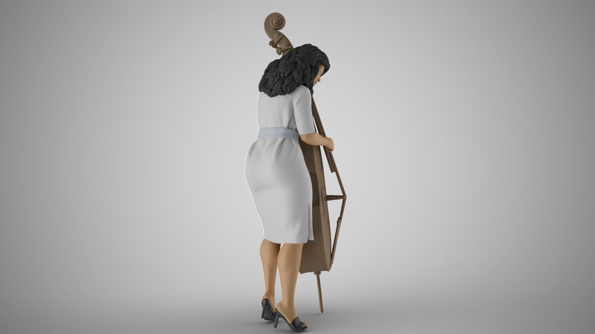 Female Bass Payer 3D print model_5
