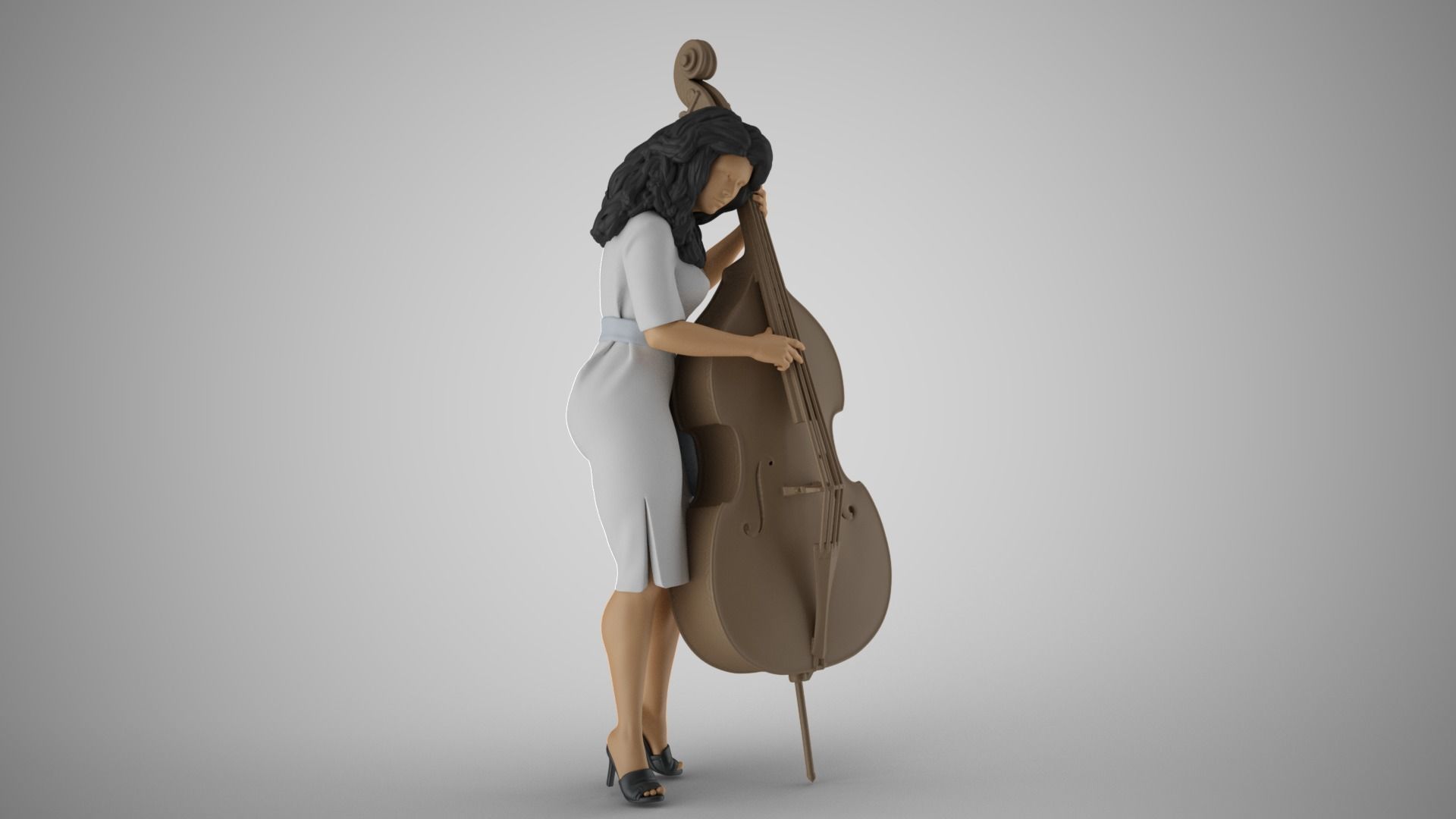 Female Bass Payer 3D print model_17