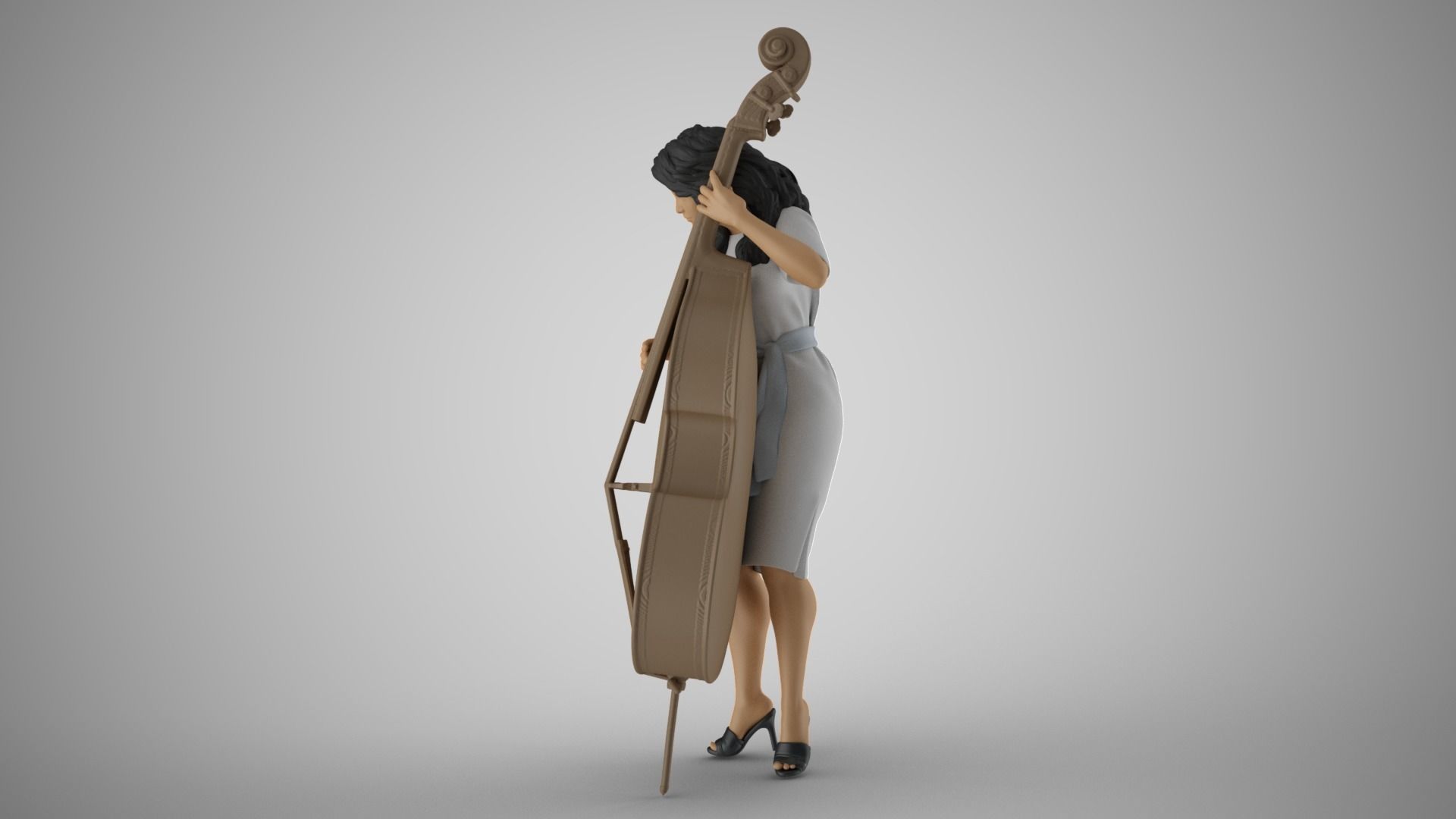 Female Bass Payer 3D print model_10