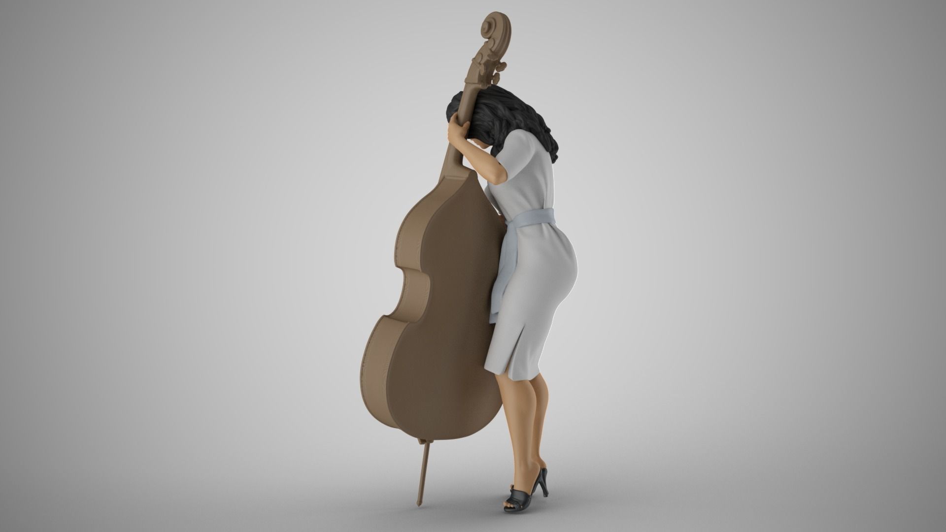 Female Bass Payer 3D print model_9