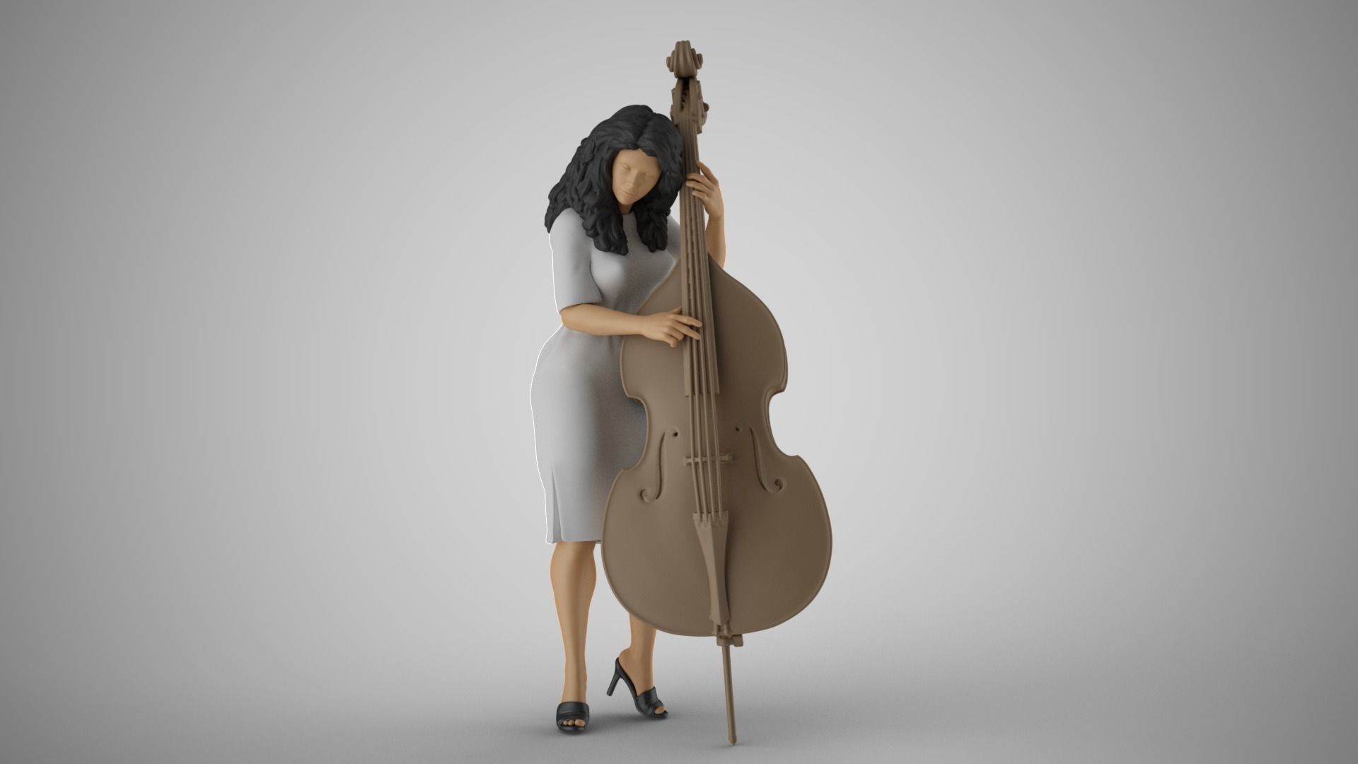Female Bass Payer 3D print model_16