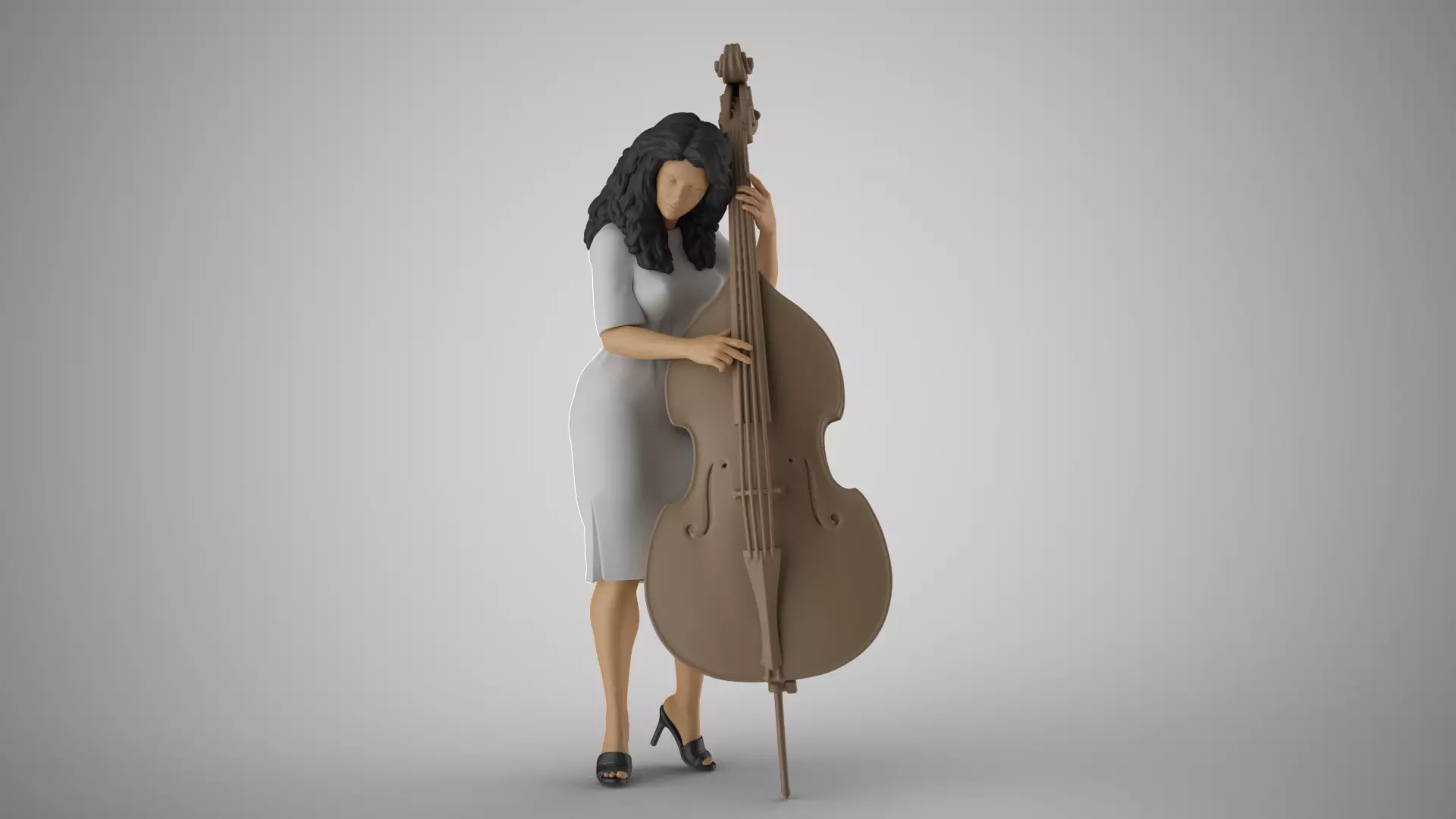 Female Bass Payer 3D print model_0