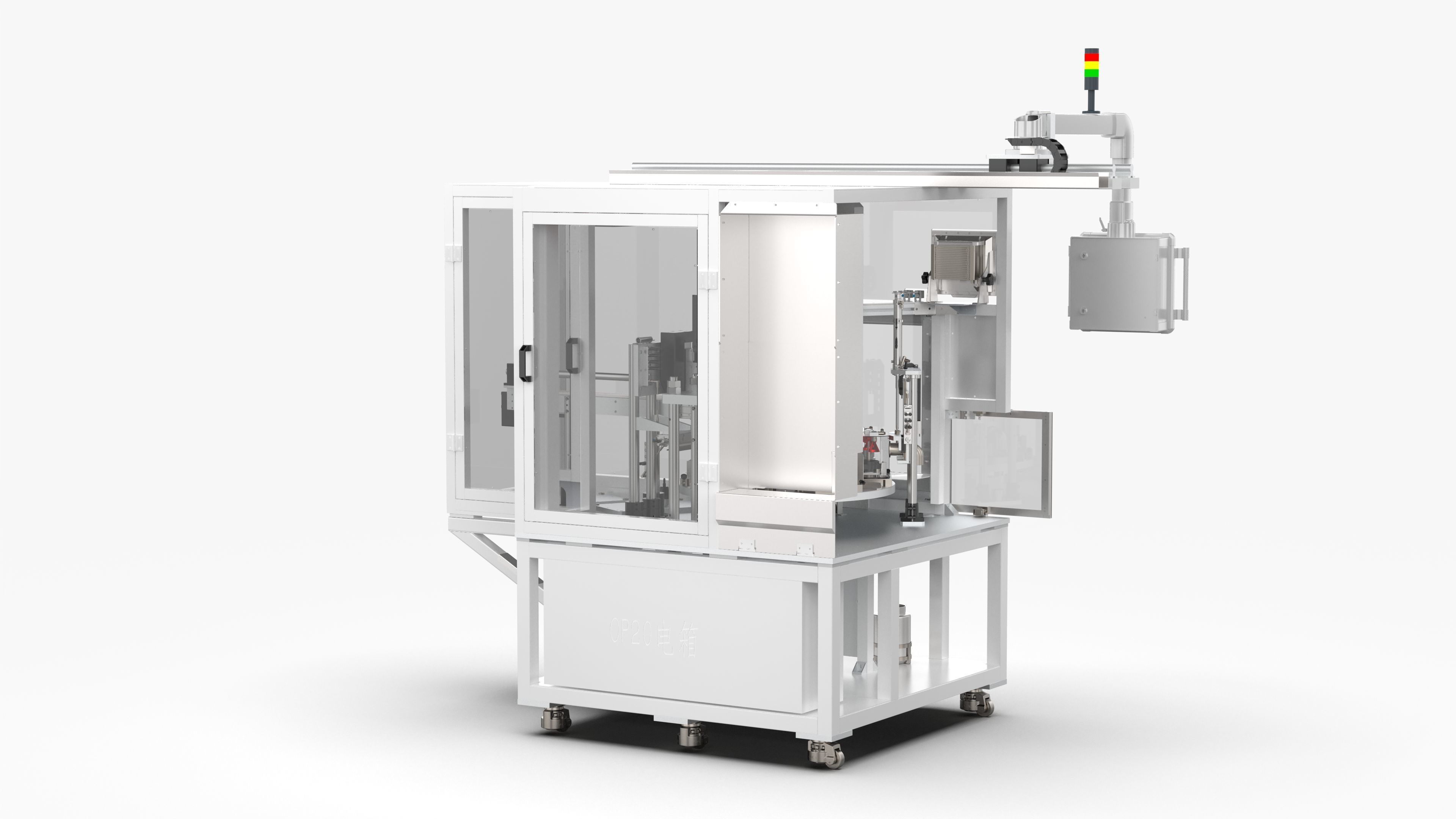 Full Automatic Motor Rotor Magnetization and Synthesis Machine 3D model_2