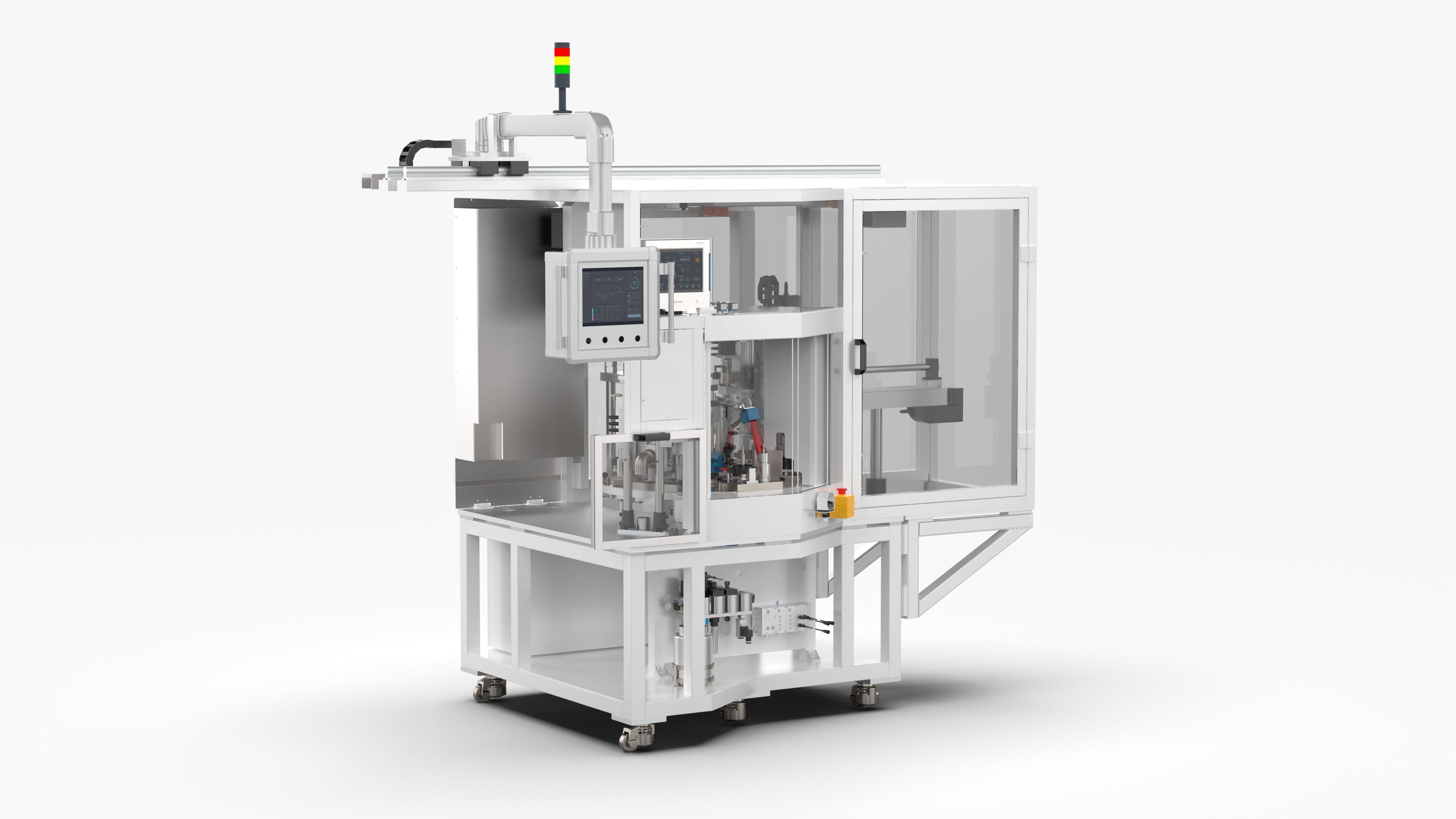 Full Automatic Motor Rotor Magnetization and Synthesis Machine 3D model_1