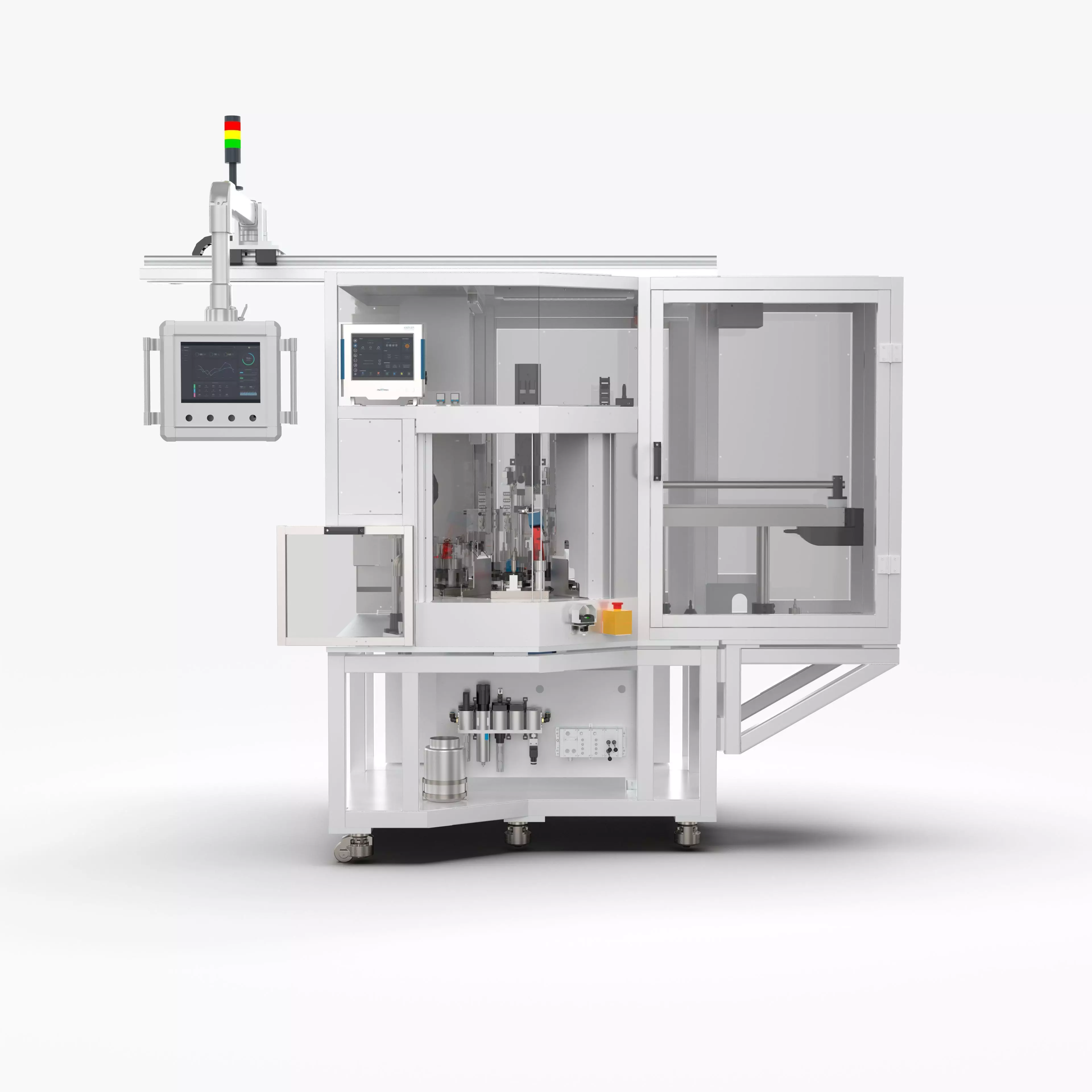 Full Automatic Motor Rotor Magnetization and Synthesis Machine 3D model_0