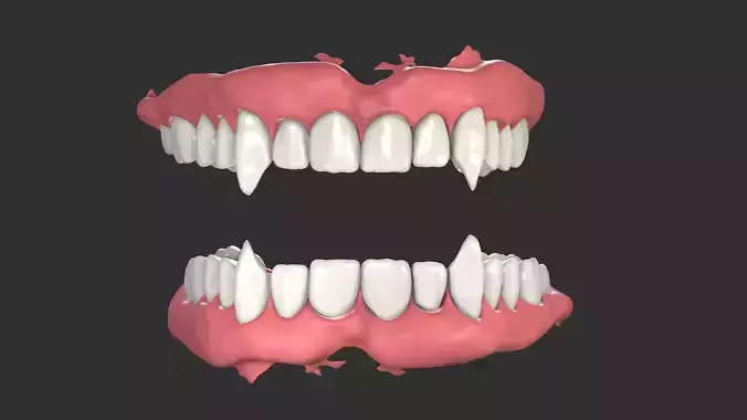 Vampire Dental Mouth Anatomy  3D print model
