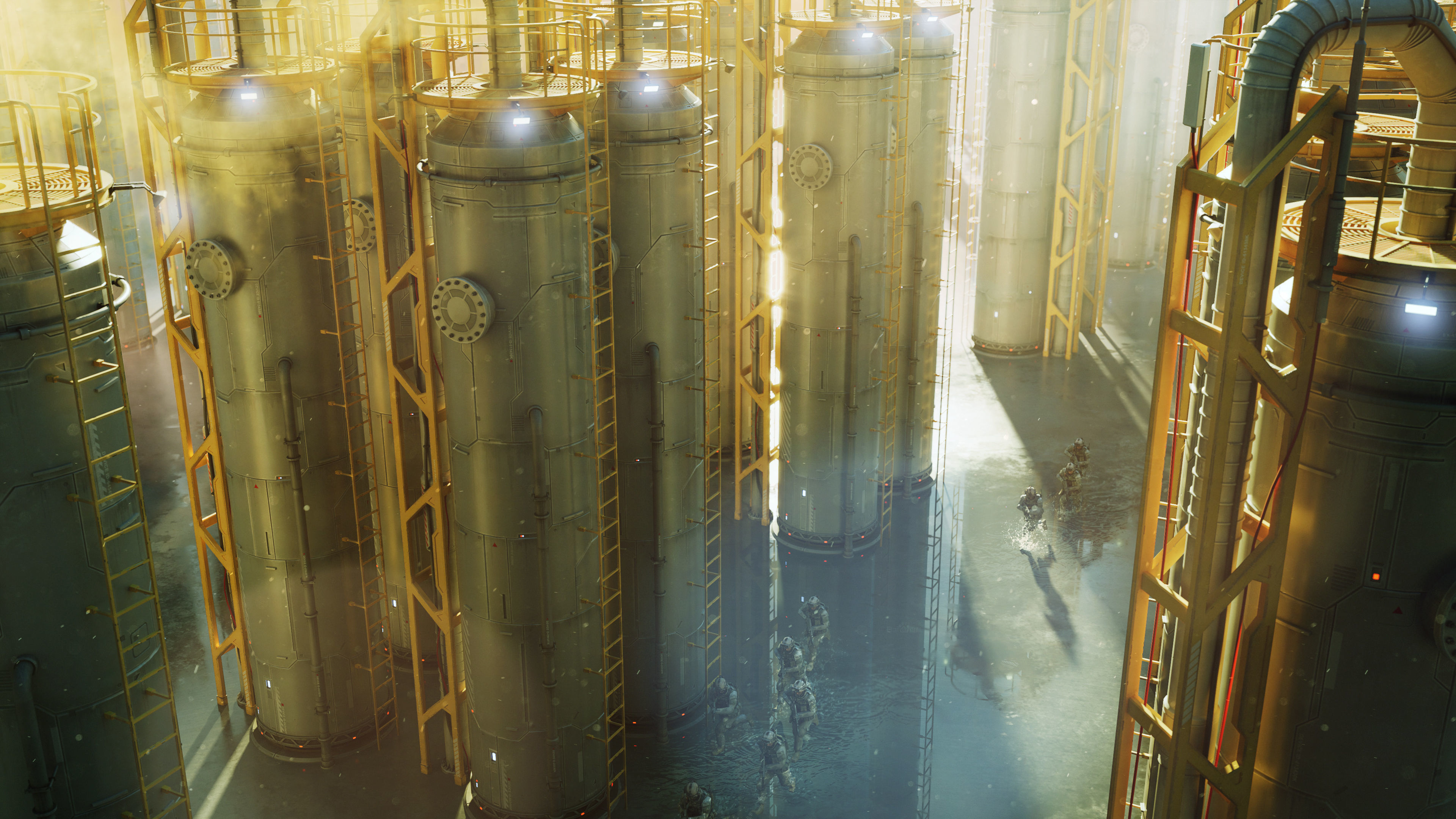 Sci-Fi Building 003 Industry-PBR Low-poly 3D model_9