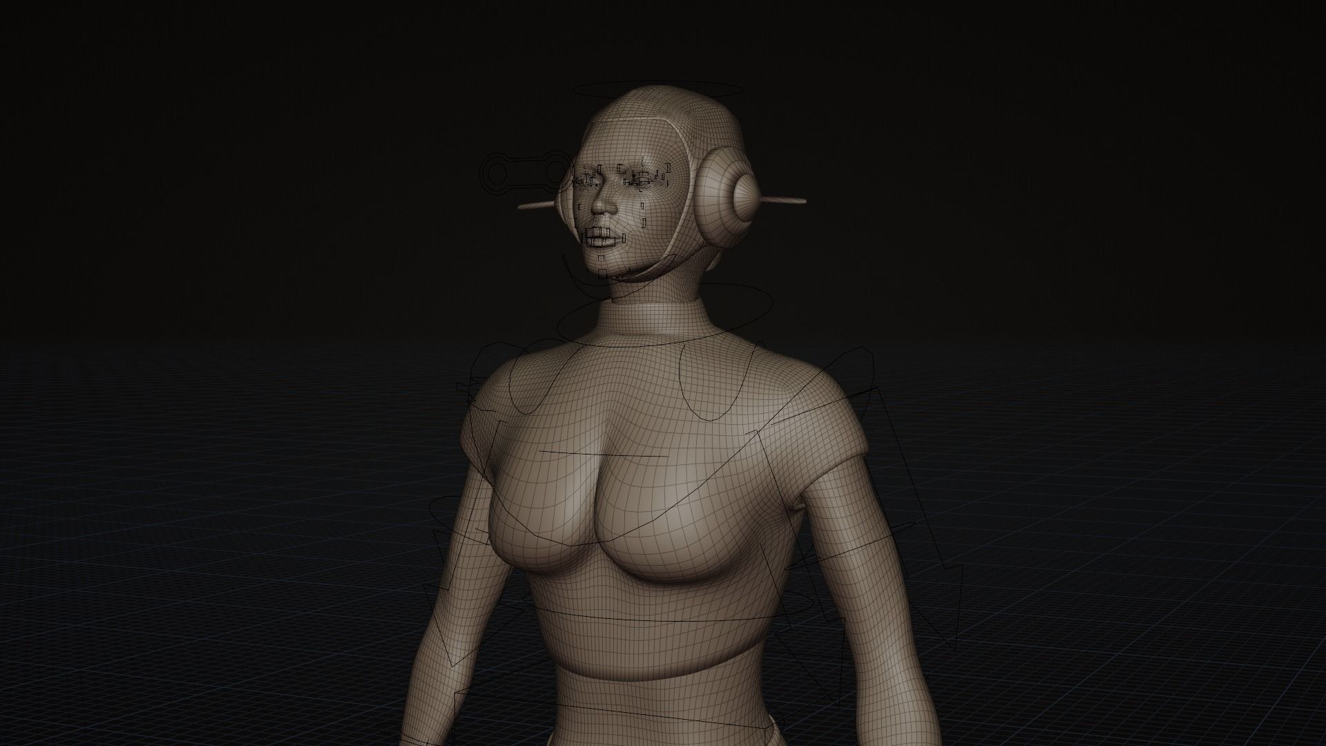 Female Robot 3D model_1