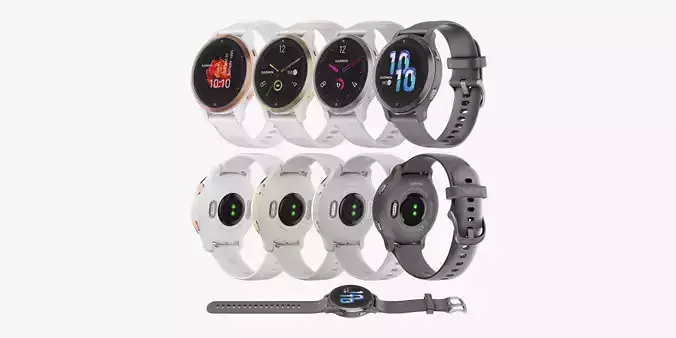 Smart Watch Garmin Venu 2S all colors 3D model