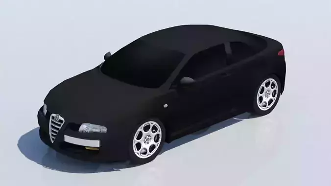 Alfa Romeo GT Low Poly Static Car