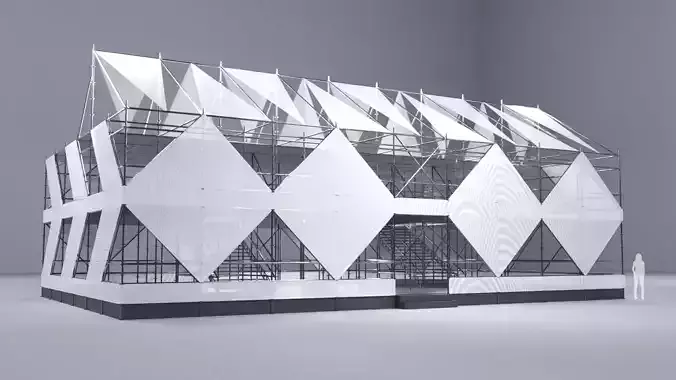 Layher Structure Pavilion 2 3D model