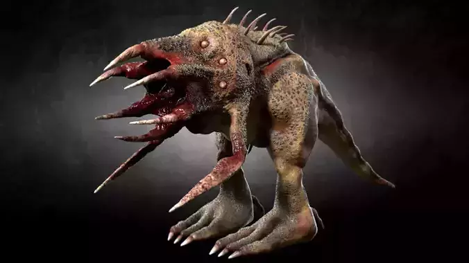 3D model Reptile Alien Creature