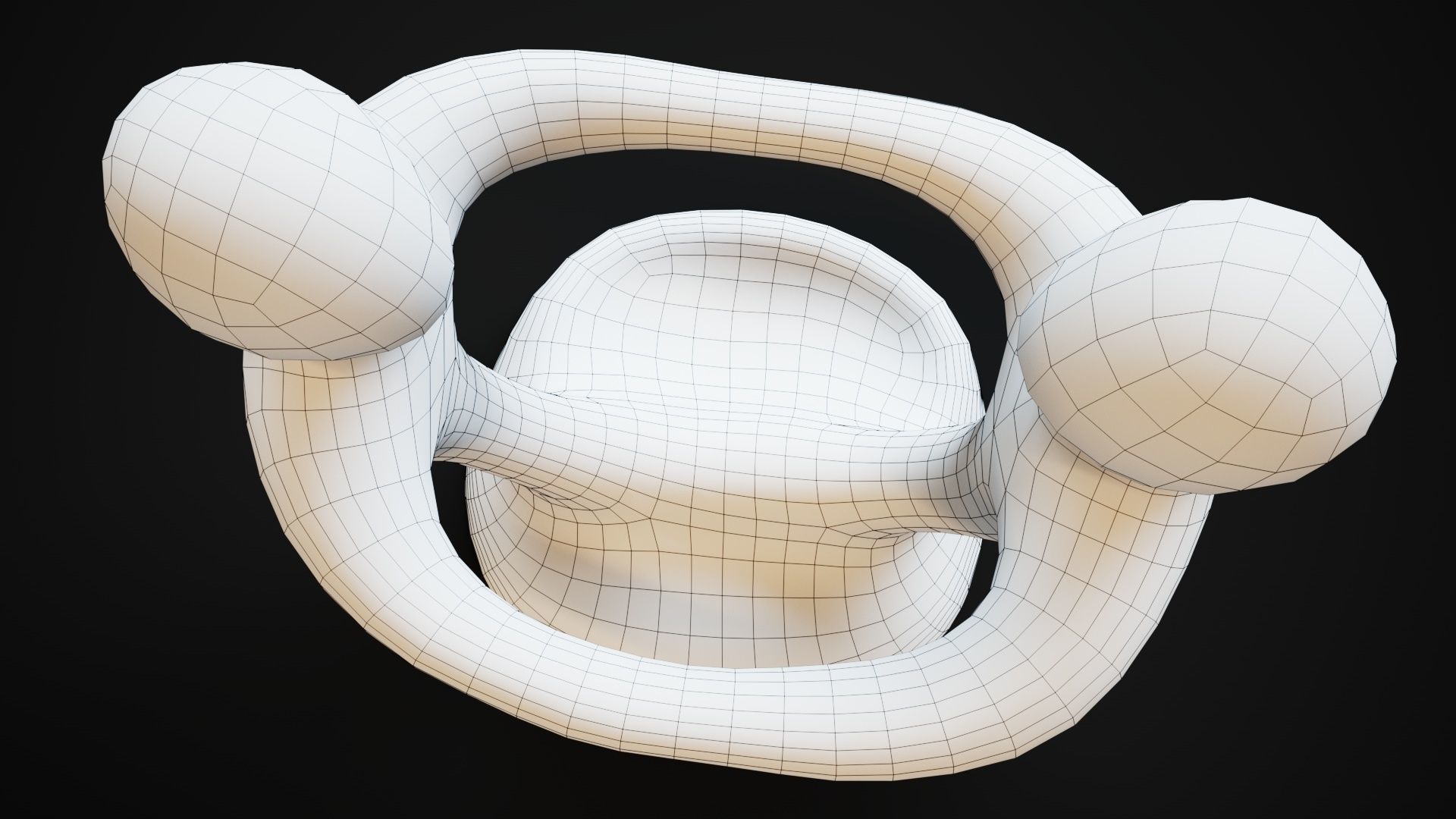 Wooden phone holder Low-poly 3D model_23