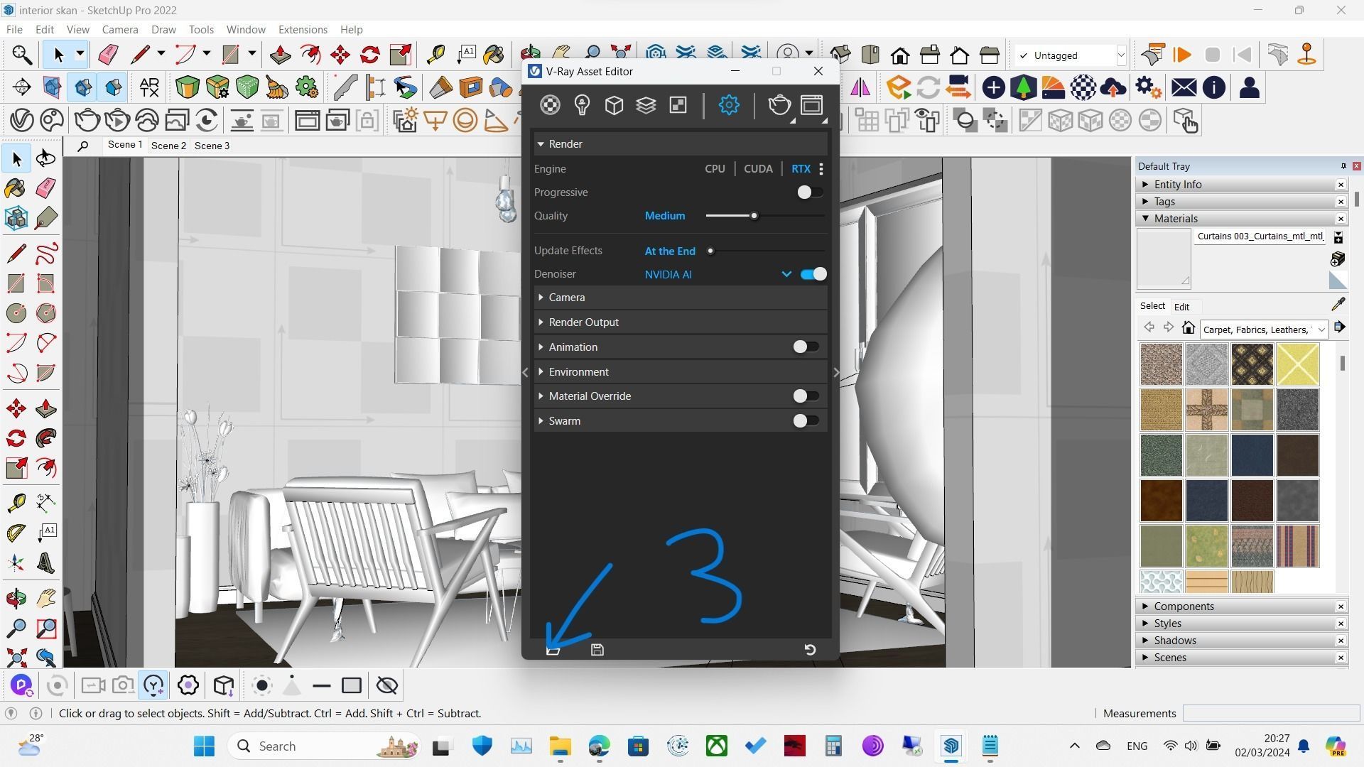Vray Settings For Sketchup Expert Interior Mood Pinterest 3D model_7