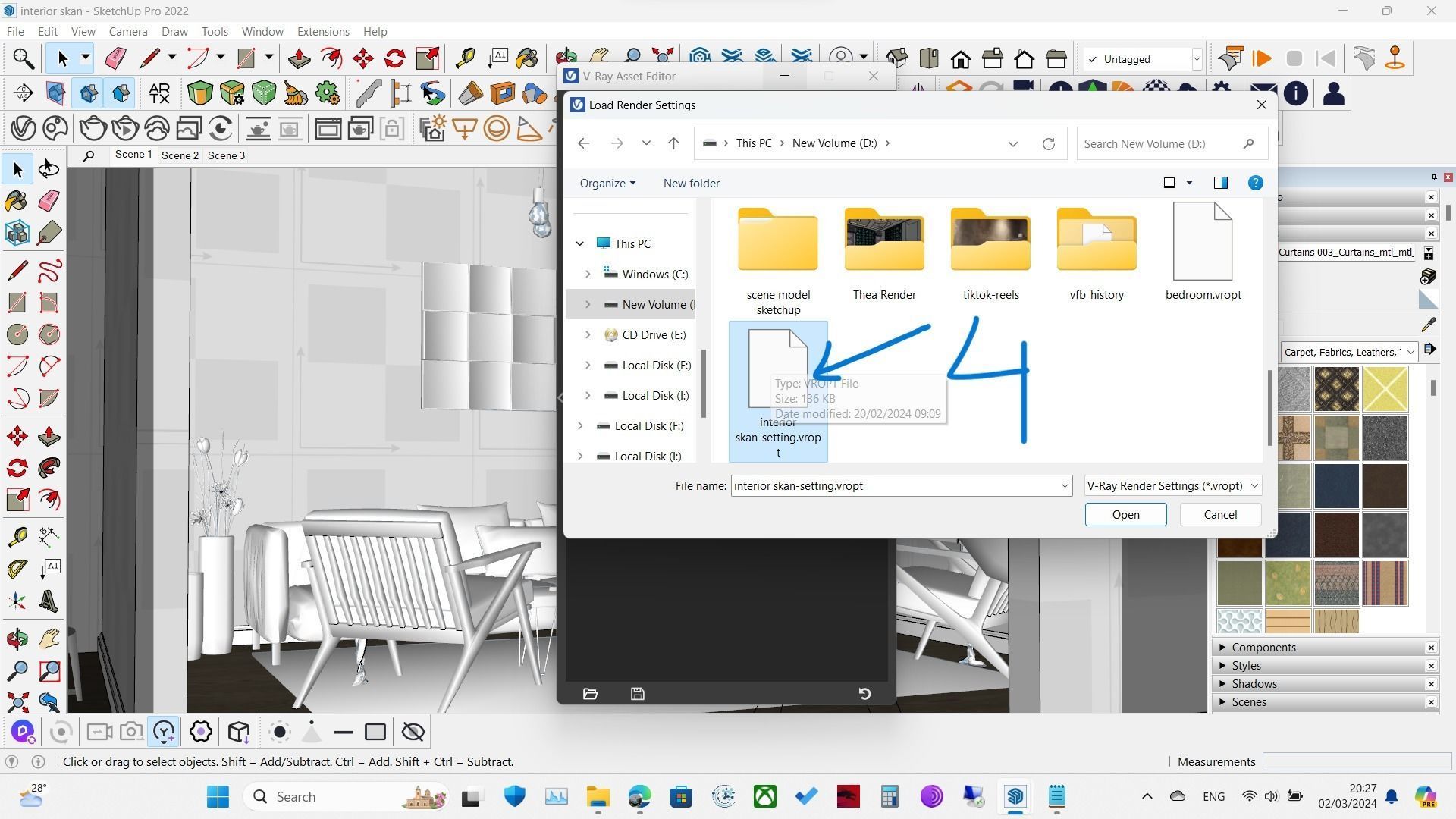 Vray Settings For Sketchup Expert Interior Mood Pinterest 3D model_8