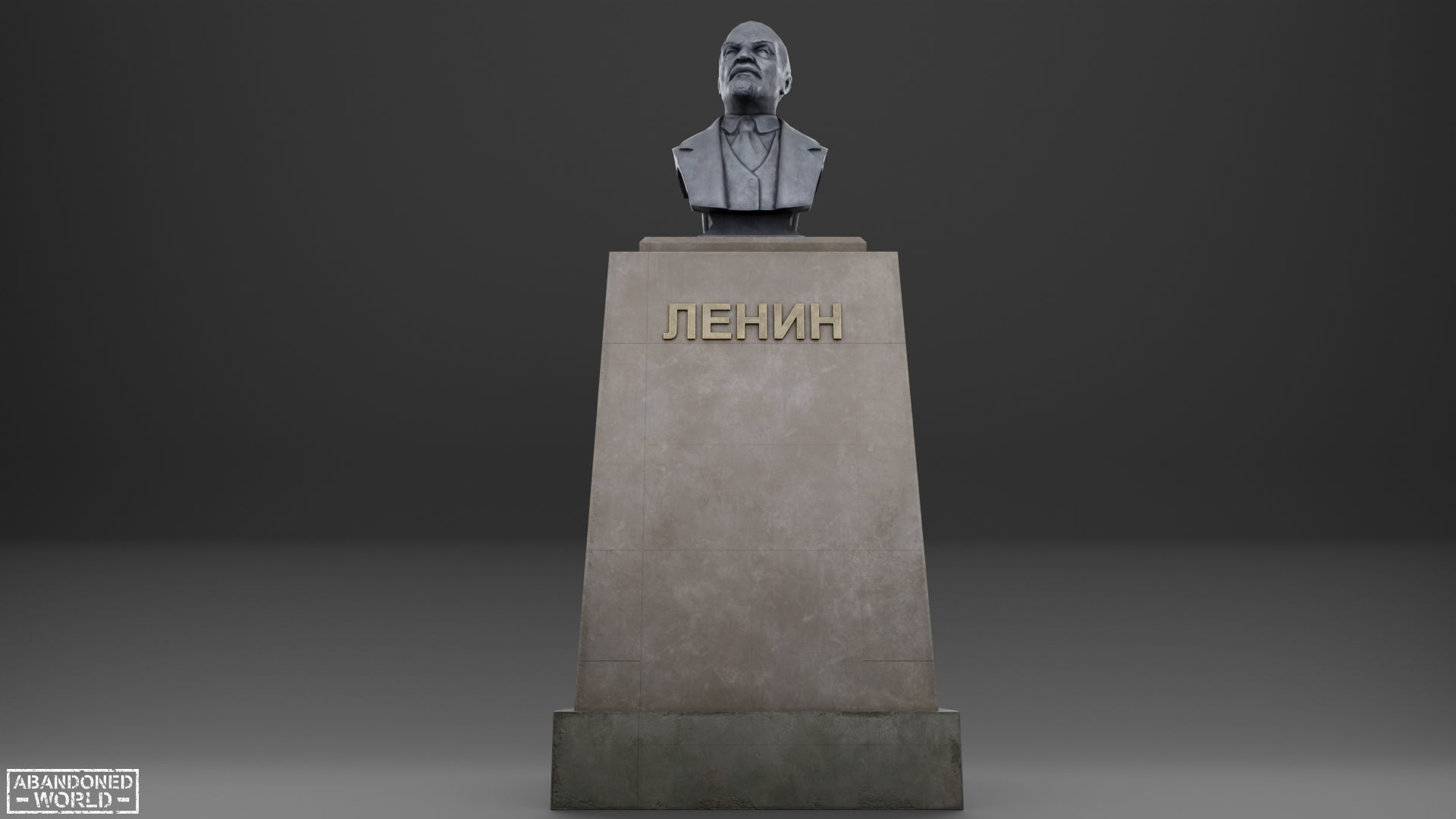 Lenin Bust Low-poly 3D model_24