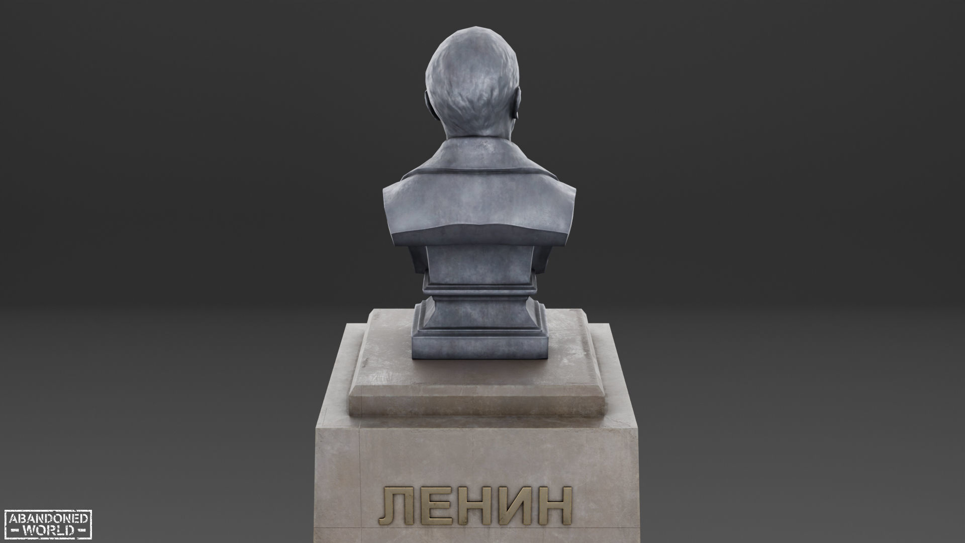 Lenin Bust Low-poly 3D model_15