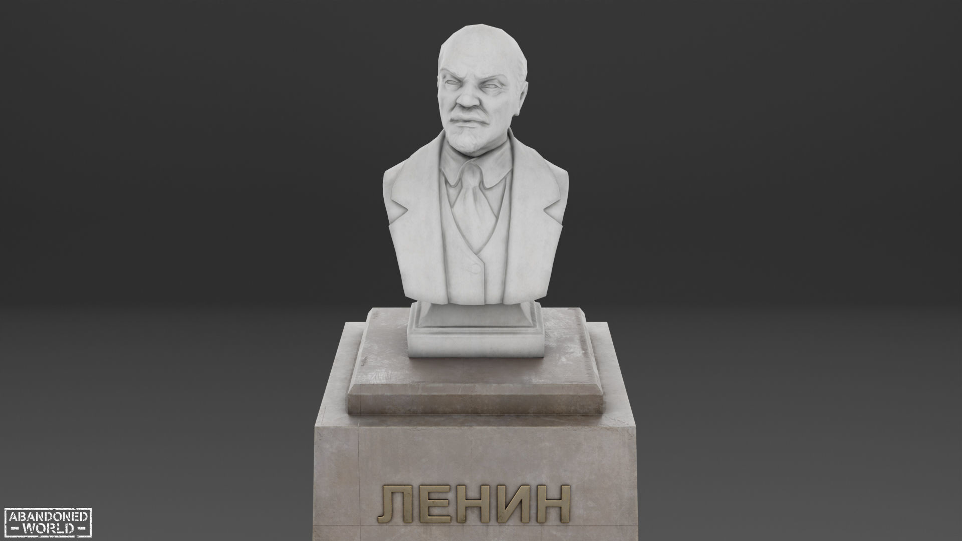 Lenin Bust Low-poly 3D model_22