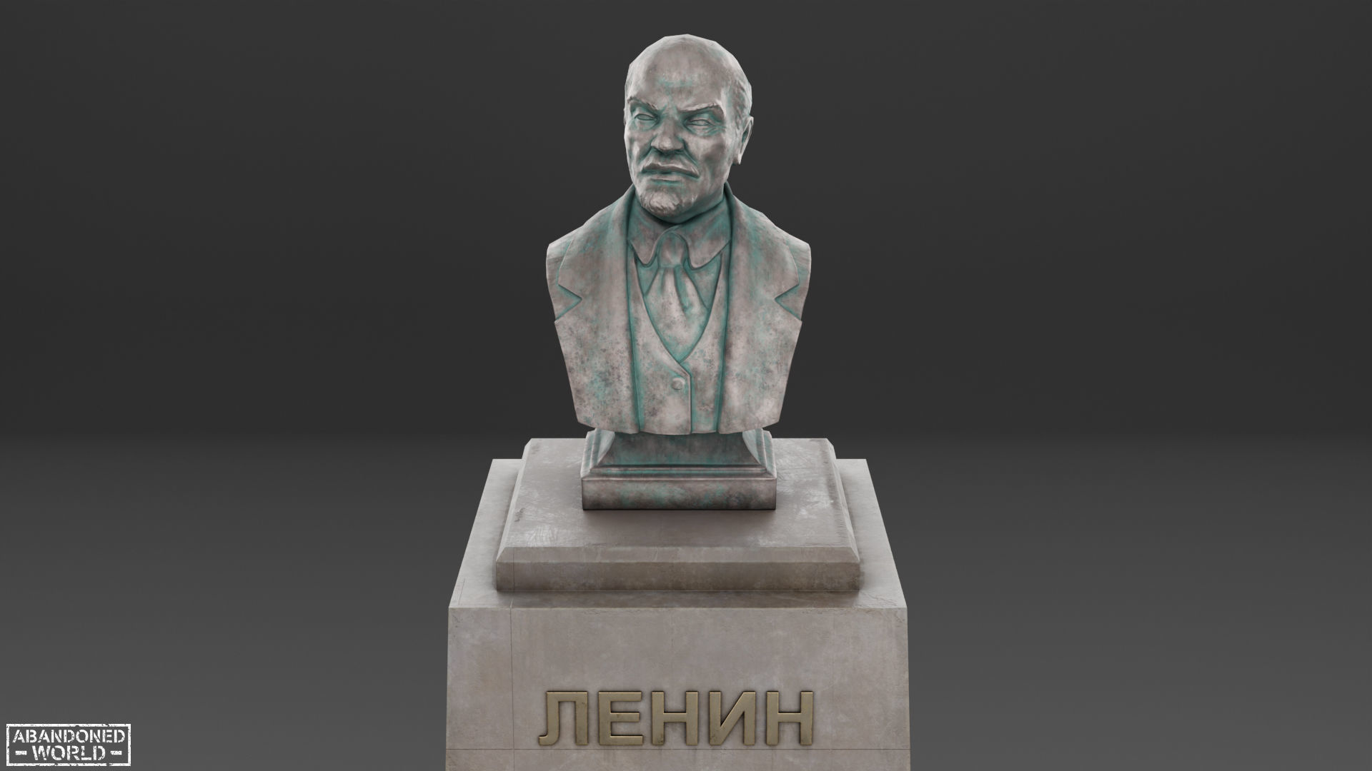 Lenin Bust Low-poly 3D model_20