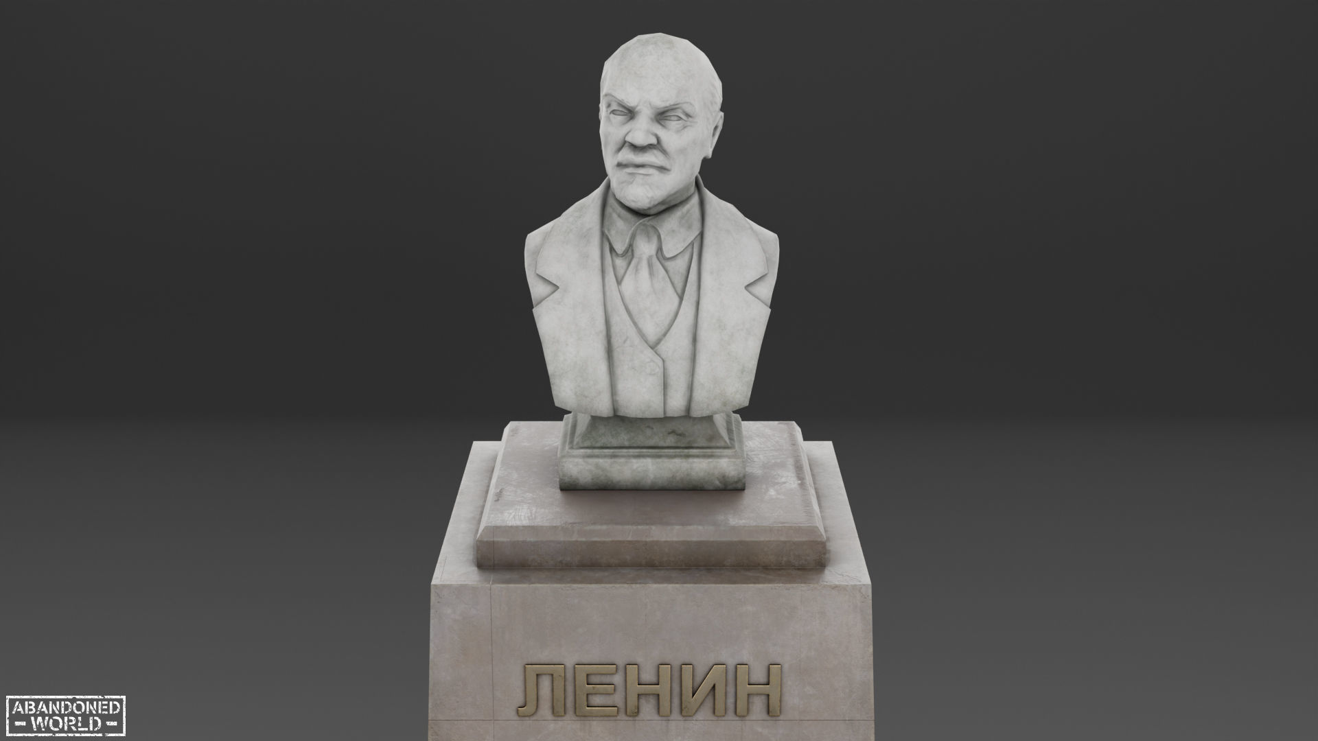 Lenin Bust Low-poly 3D model_23