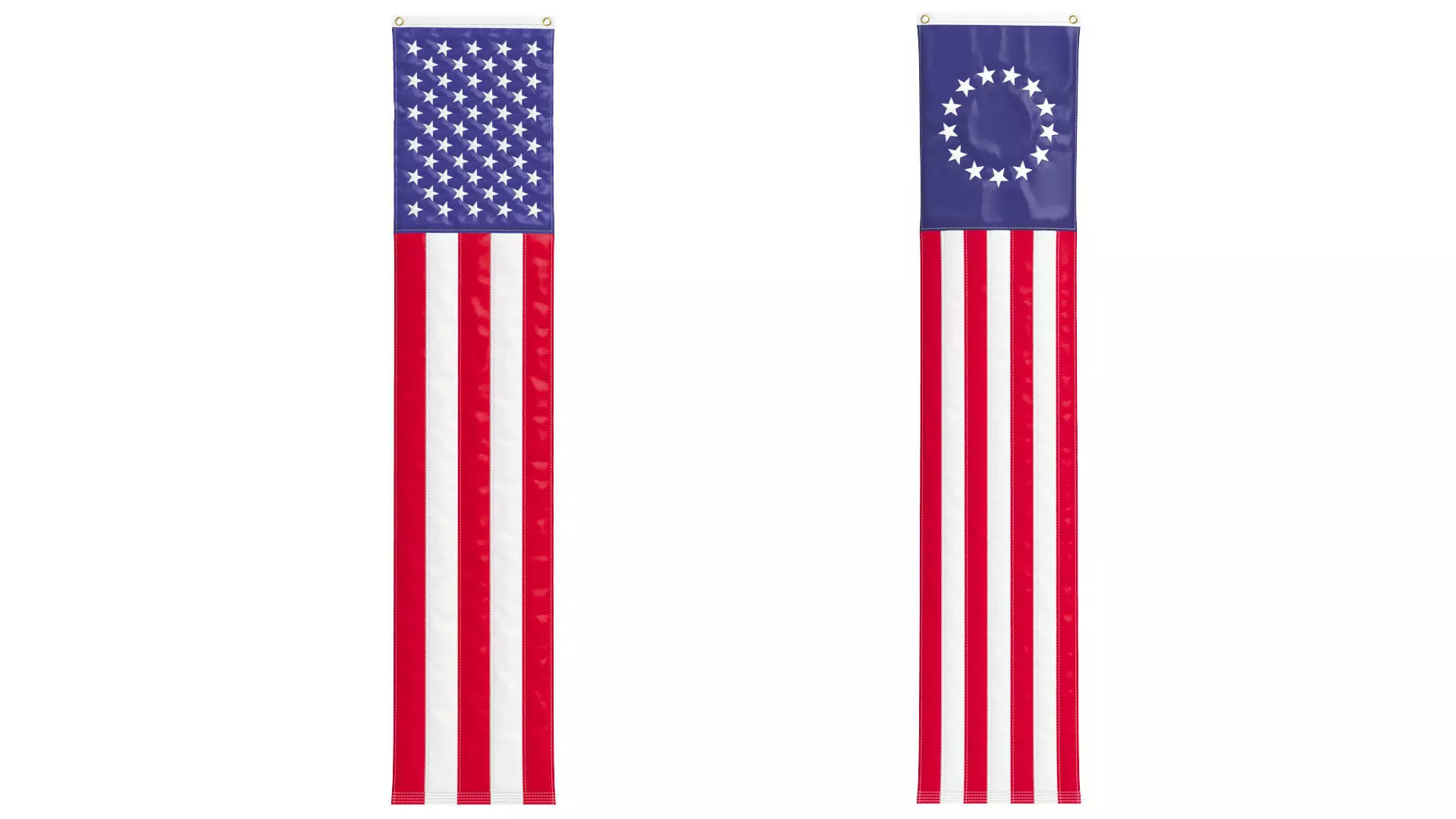 American Flag Pulldown Set 3D model_0
