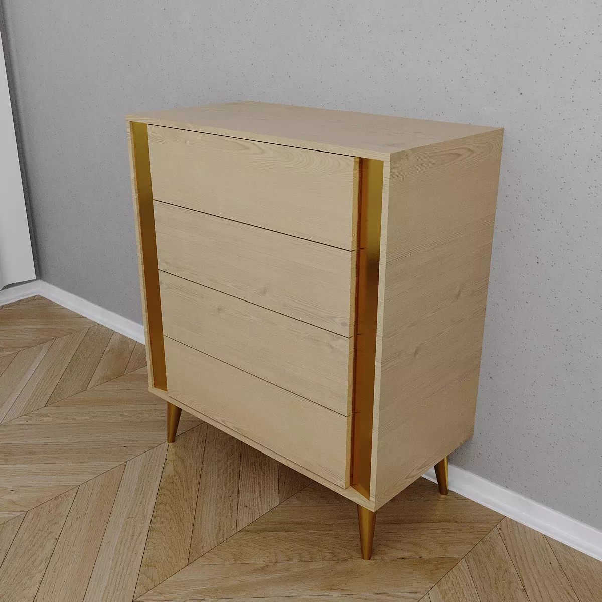 Dresser Low-poly 3D model