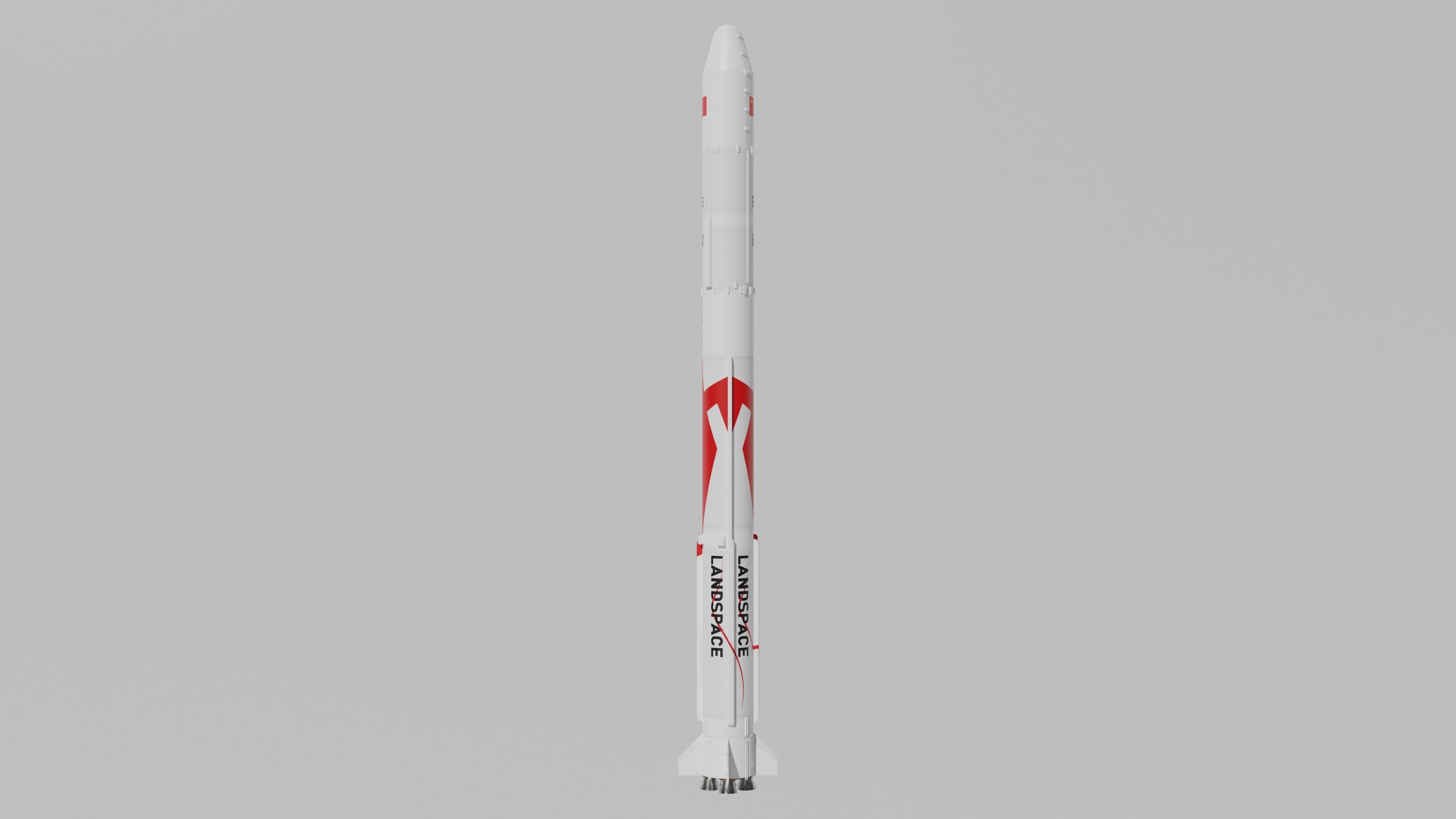 Zhuque-2 Launch Vehicle Blender-FBX 3D model_3