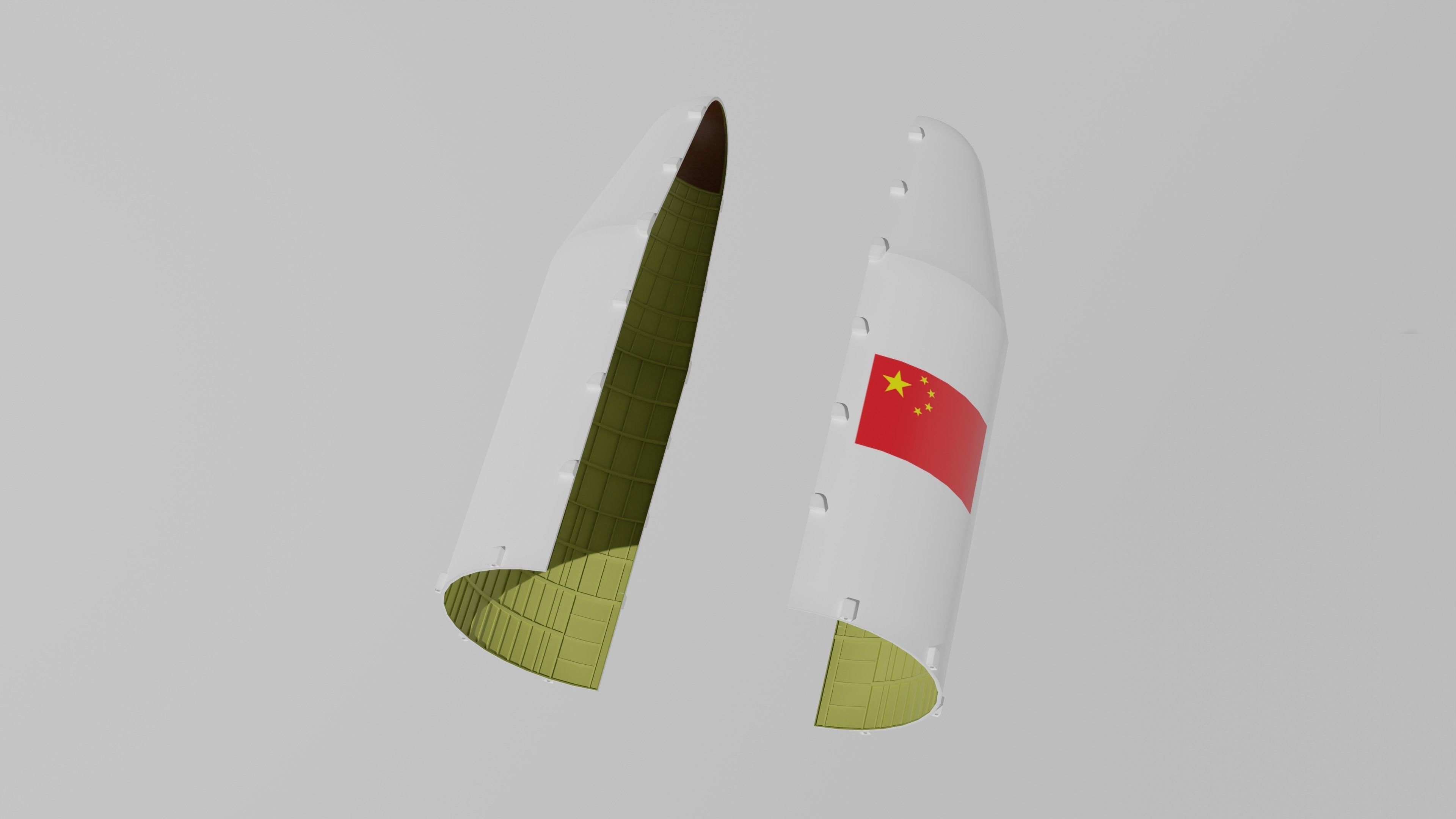 Zhuque-2 Launch Vehicle Blender-FBX 3D model_9