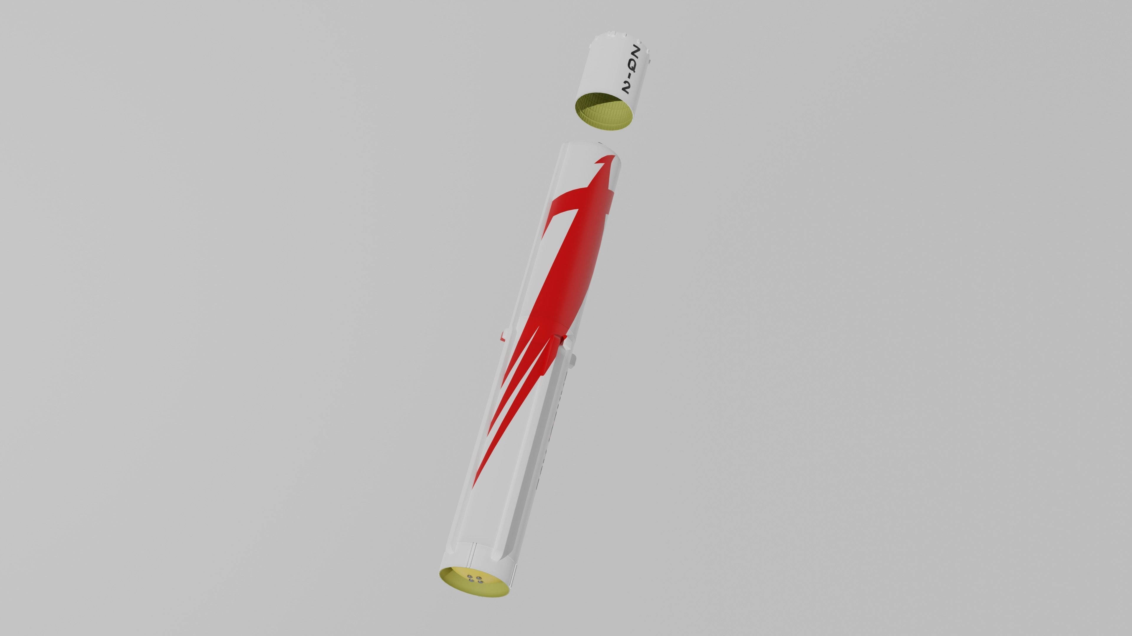 Zhuque-2 Launch Vehicle Blender-FBX 3D model_7