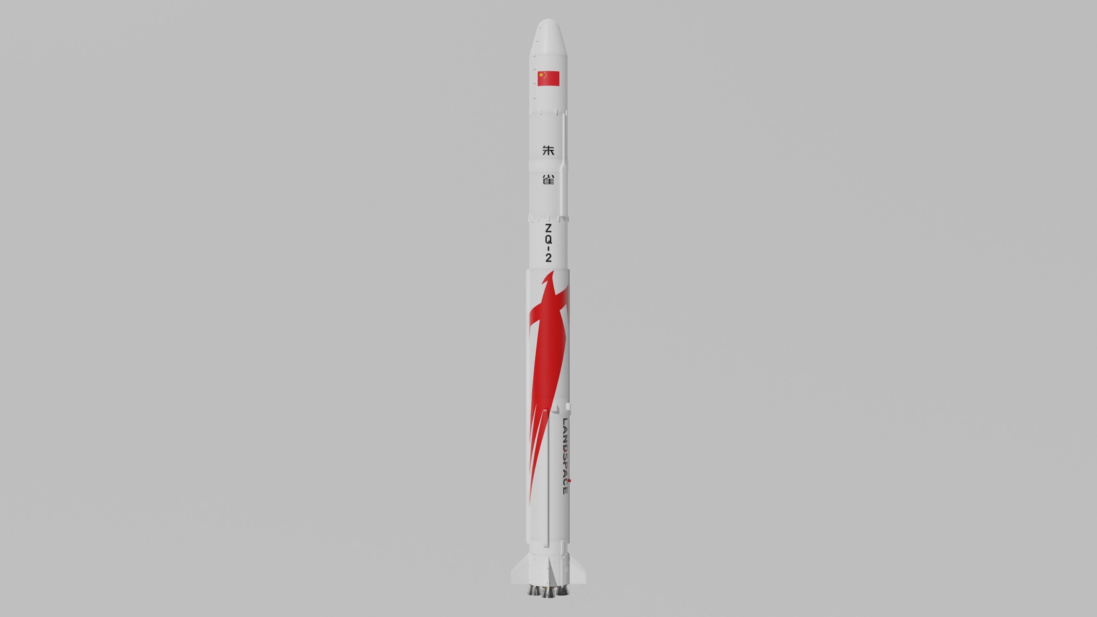Zhuque-2 Launch Vehicle Blender-FBX 3D model_1