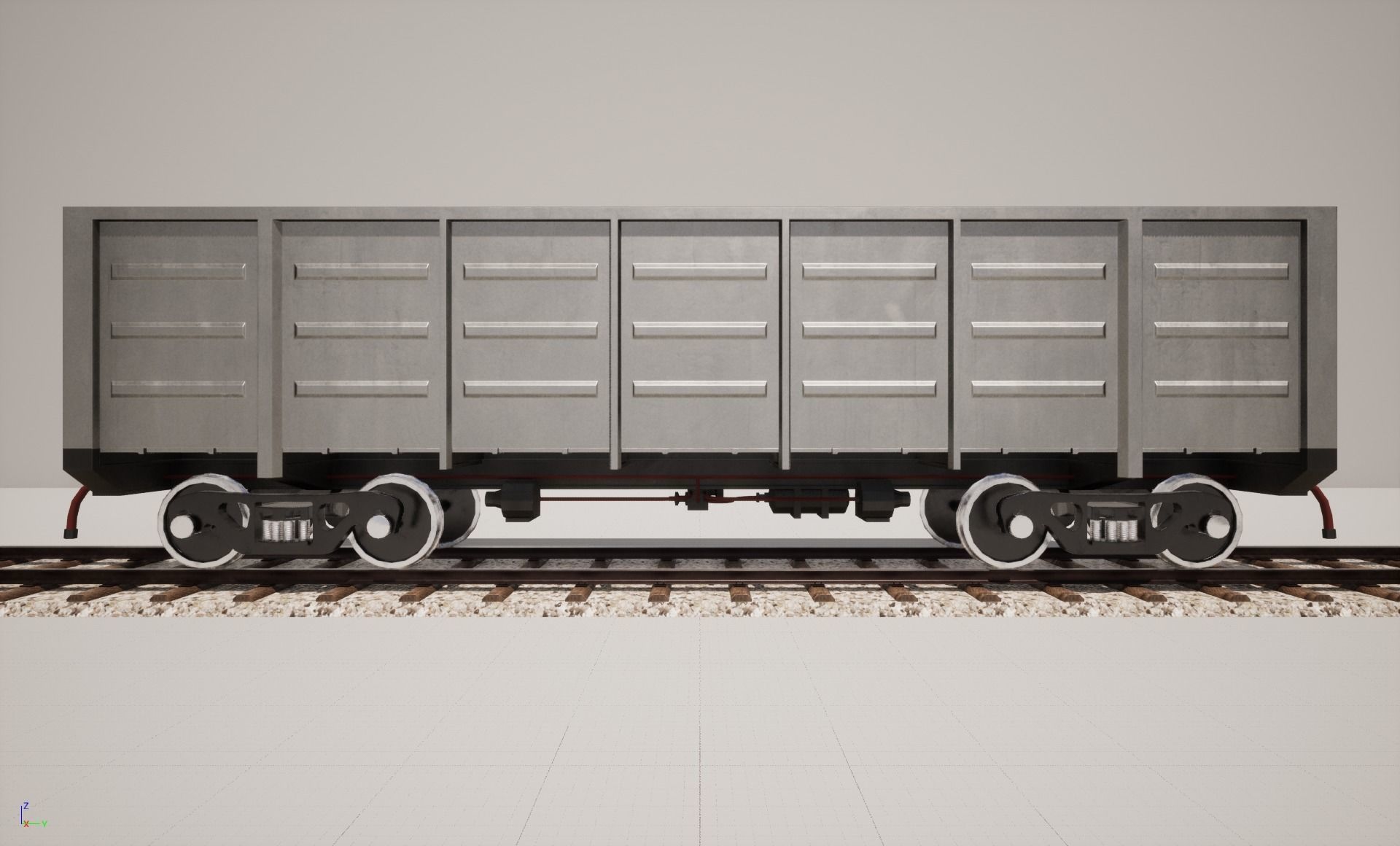 Animated game-ready Gondolacar Low-poly 3D model_2