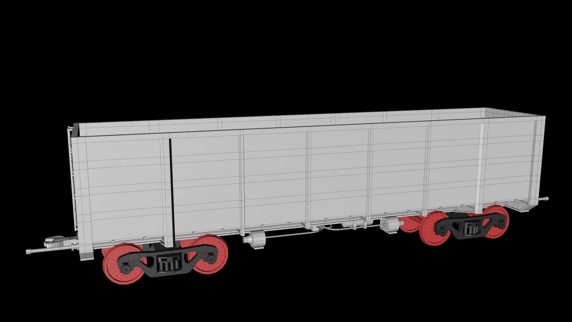 Animated game-ready Gondolacar Low-poly 3D model_10